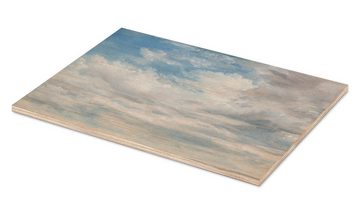 Posterlounge Holzbild John Constable, Wolken, Schlafzimmer Malerei