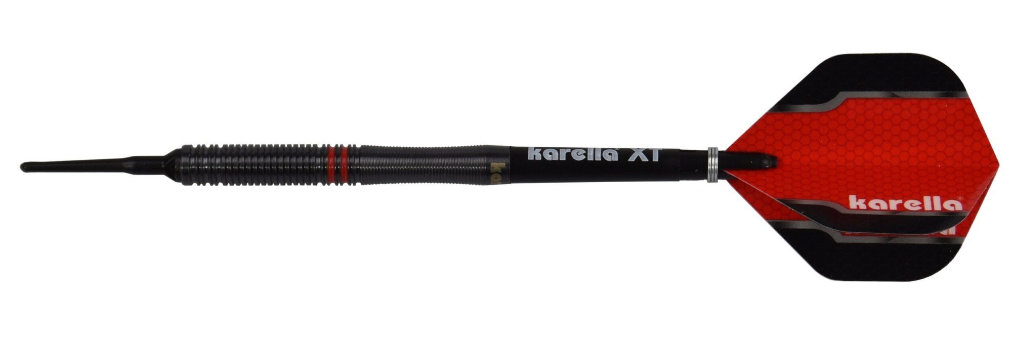 Karella Dartpfeil Softdart Fighter, 90% Tungsten, Karella oder 22g schwarz, 20g