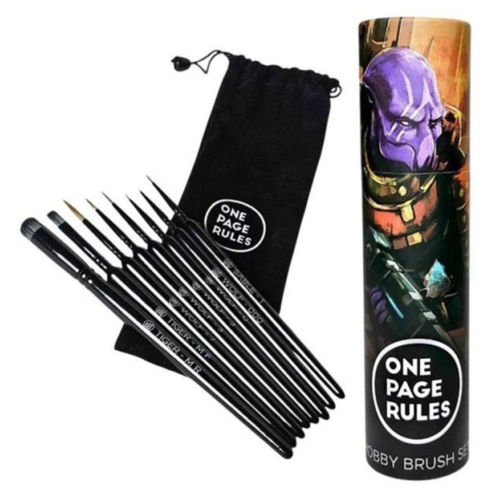 Army Painter Malpinsel Rules Hobby Brush Set Pinselset für Miniaturen Künstlerbedarf, (8 St), besonders feine Pinseln für kleine Details