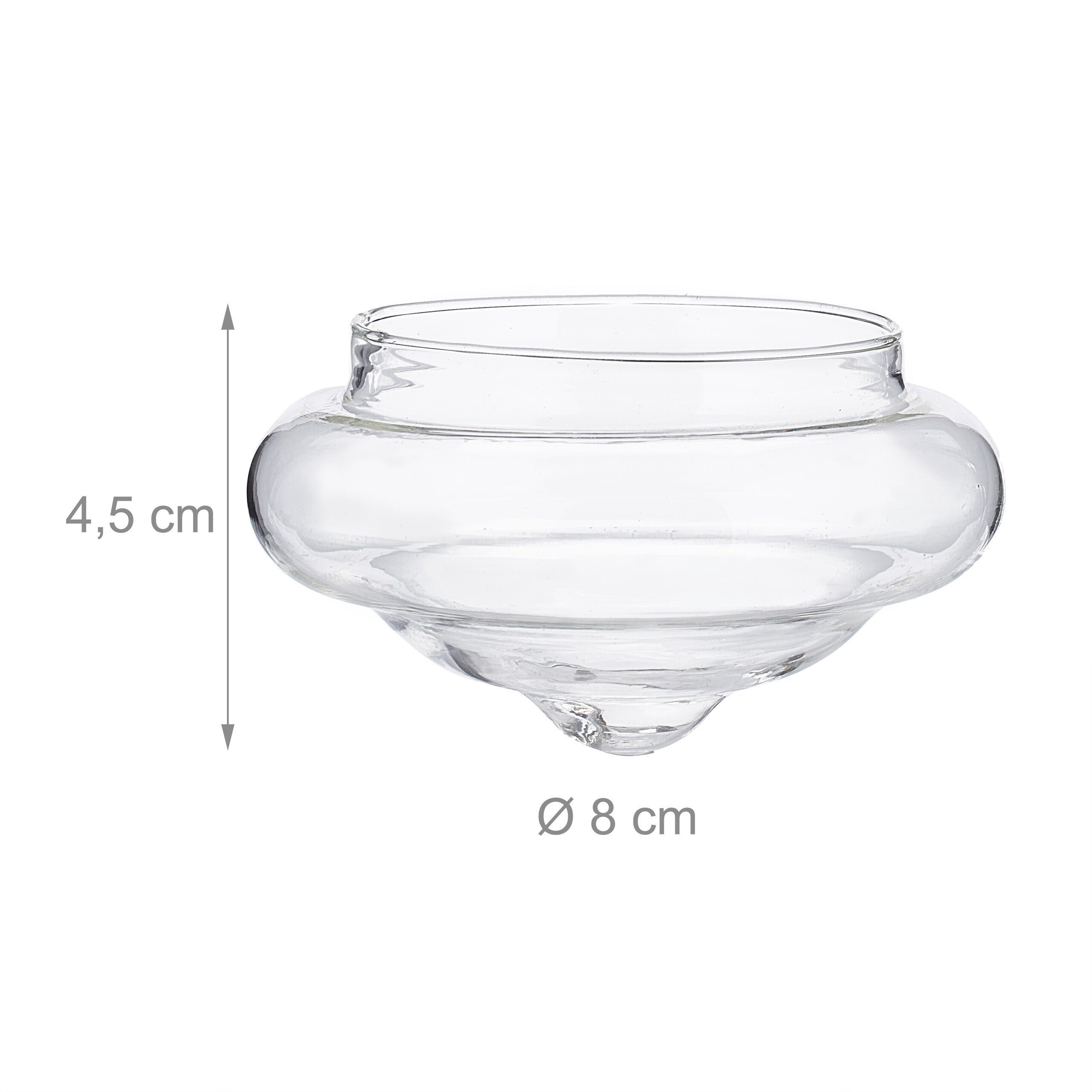relaxdays Teelichthalter Schwimmwindlicht im 12er Set (12 St) – Bild 4 von 5