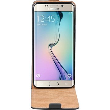 CoolGadget Handyhülle Flip Case Handyhülle für Samsung Galaxy S6 Edge 5,1 Zoll, Hülle Klapphülle Schutzhülle für Samsung S6 Edge Flipstyle Cover