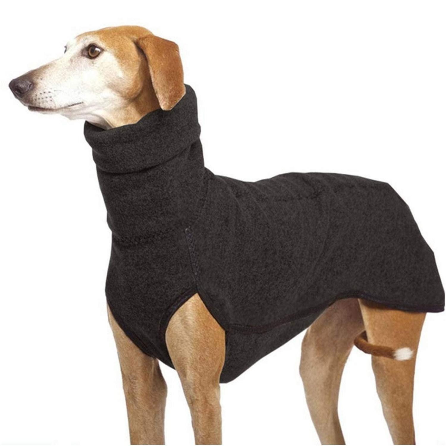 LuxusKollektion Hundepullover Hundepullover Fleece Rollkragen Schwarz S