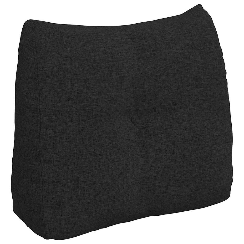 vidaXL Rückenkissen Rücken Kissen Schwarz 60 x 24 x 50 cm Stoff, 1-tlg.