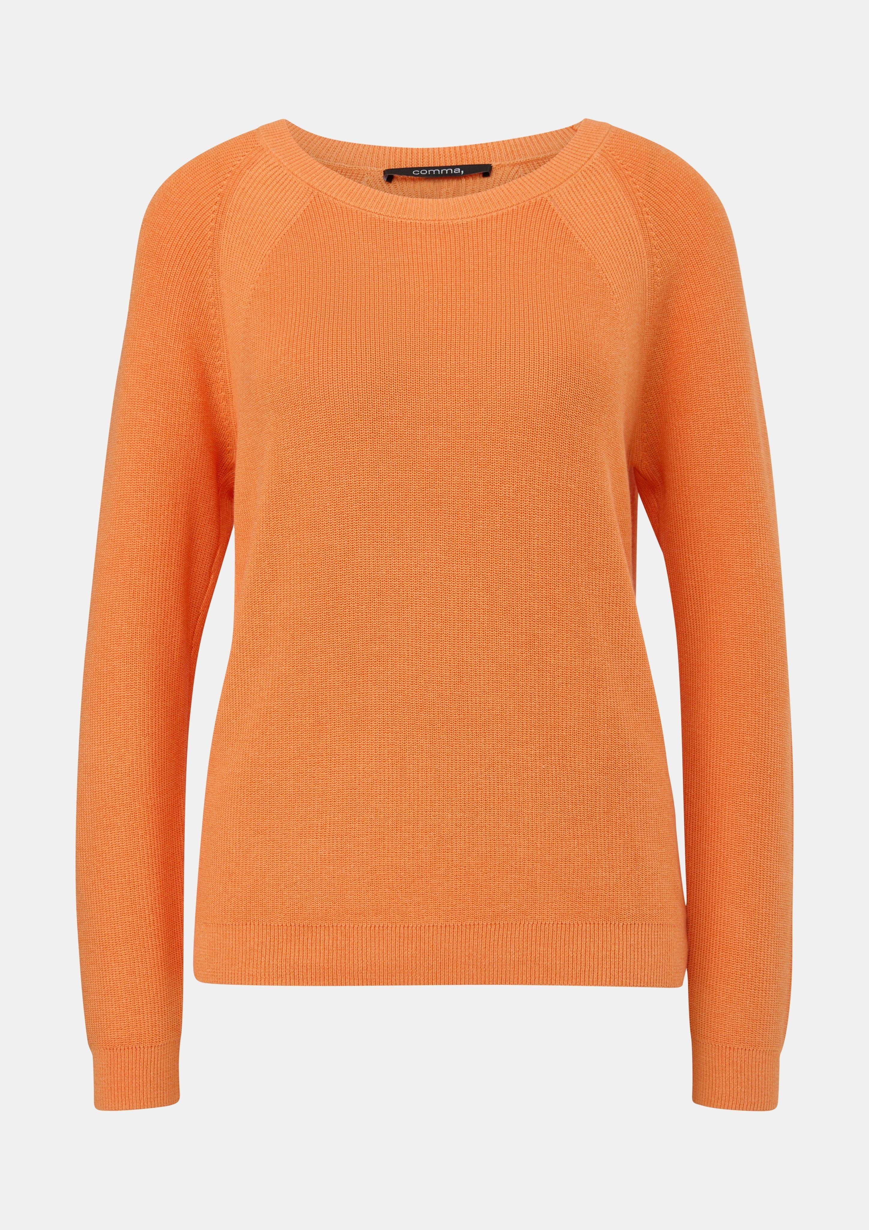 Langarmshirt Strickpullover aus Lyocellmix