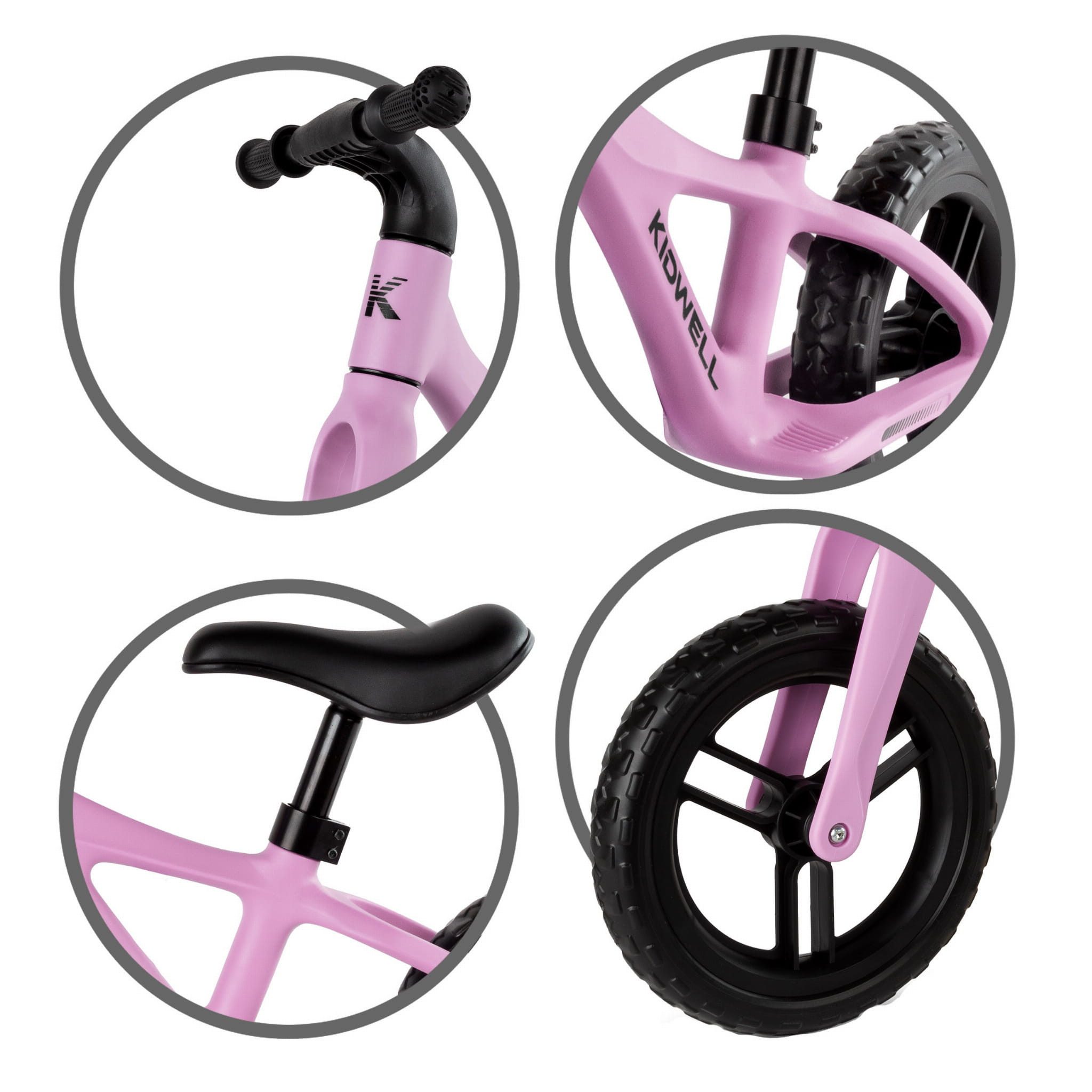 COIL Fahrrad-Laufrad Lauflernrad, Kinderlaufrad, Rutscher, Balance Bike, Nylonrahmen, 28cm EVA-Reifen, Gewicht: 2,8 kg