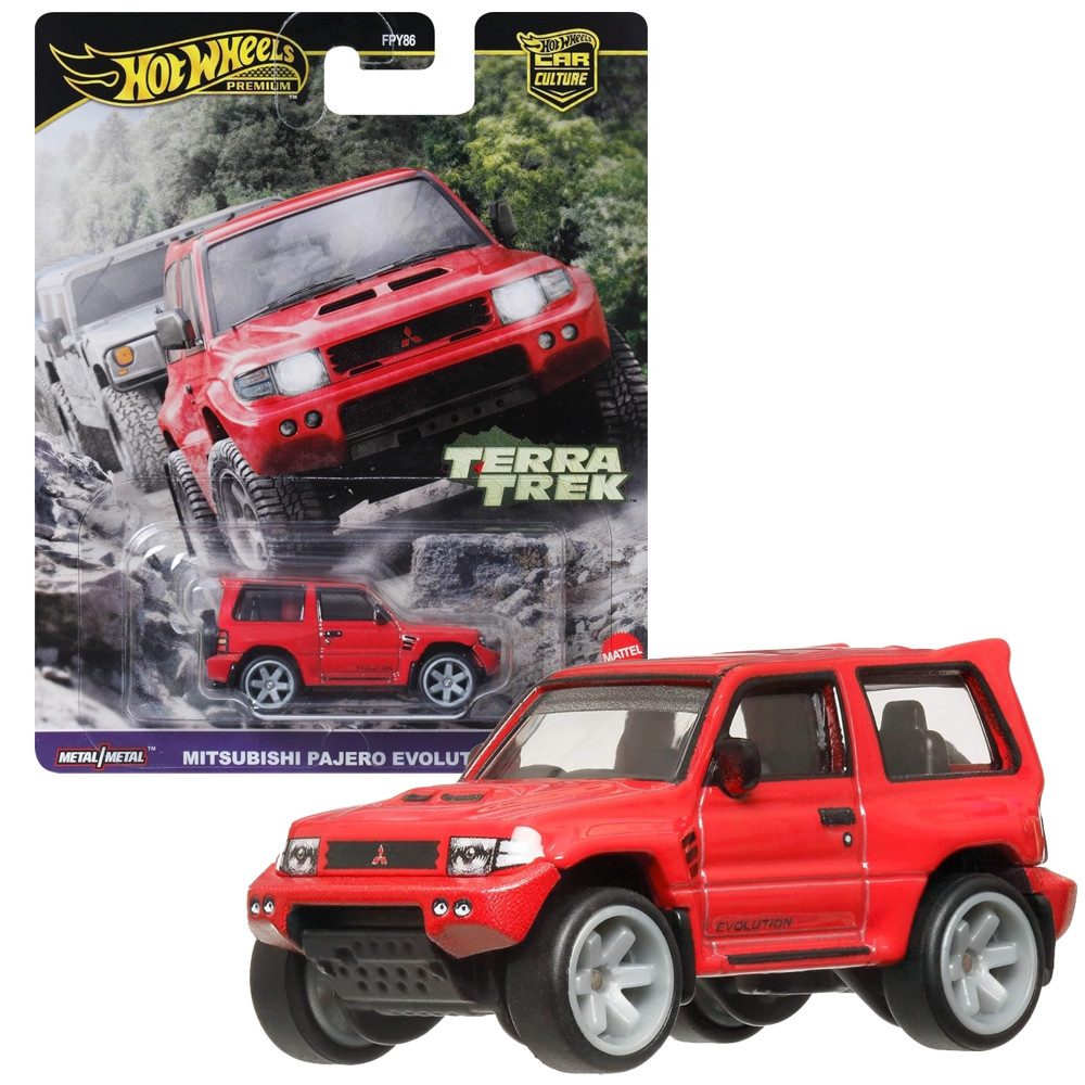 Hot Wheels Spielzeug-Rennwagen Mitsubishi Pajero Evolution HRV89 Hot Wheels Car Culture Fahrzeug