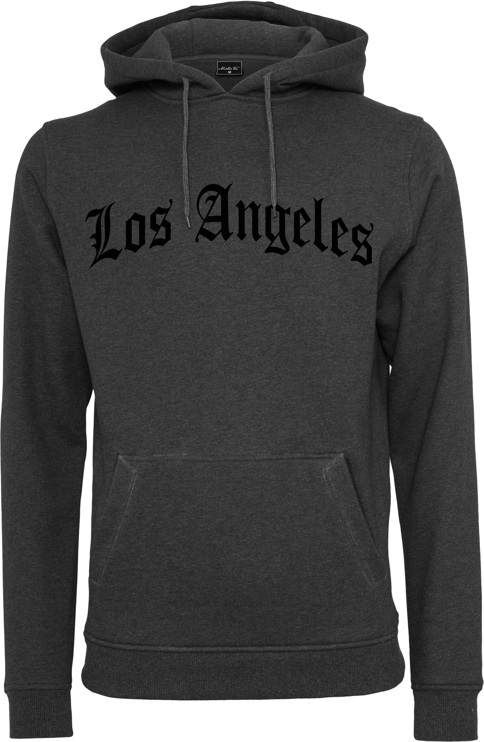 MisterTee Sweater Herren Hoody Los Wording (1-tlg) Angeles charcoal
