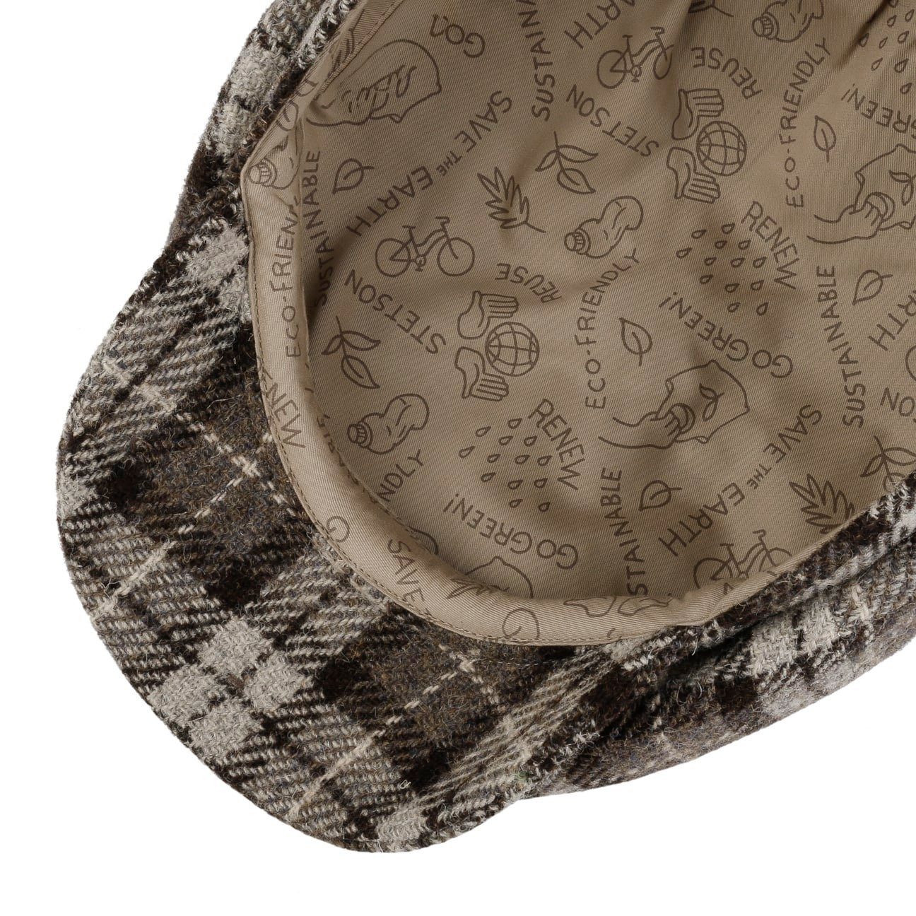 Stetson Flat Cap (1-St) Schirmmütze mit Schirm, Made in the EU