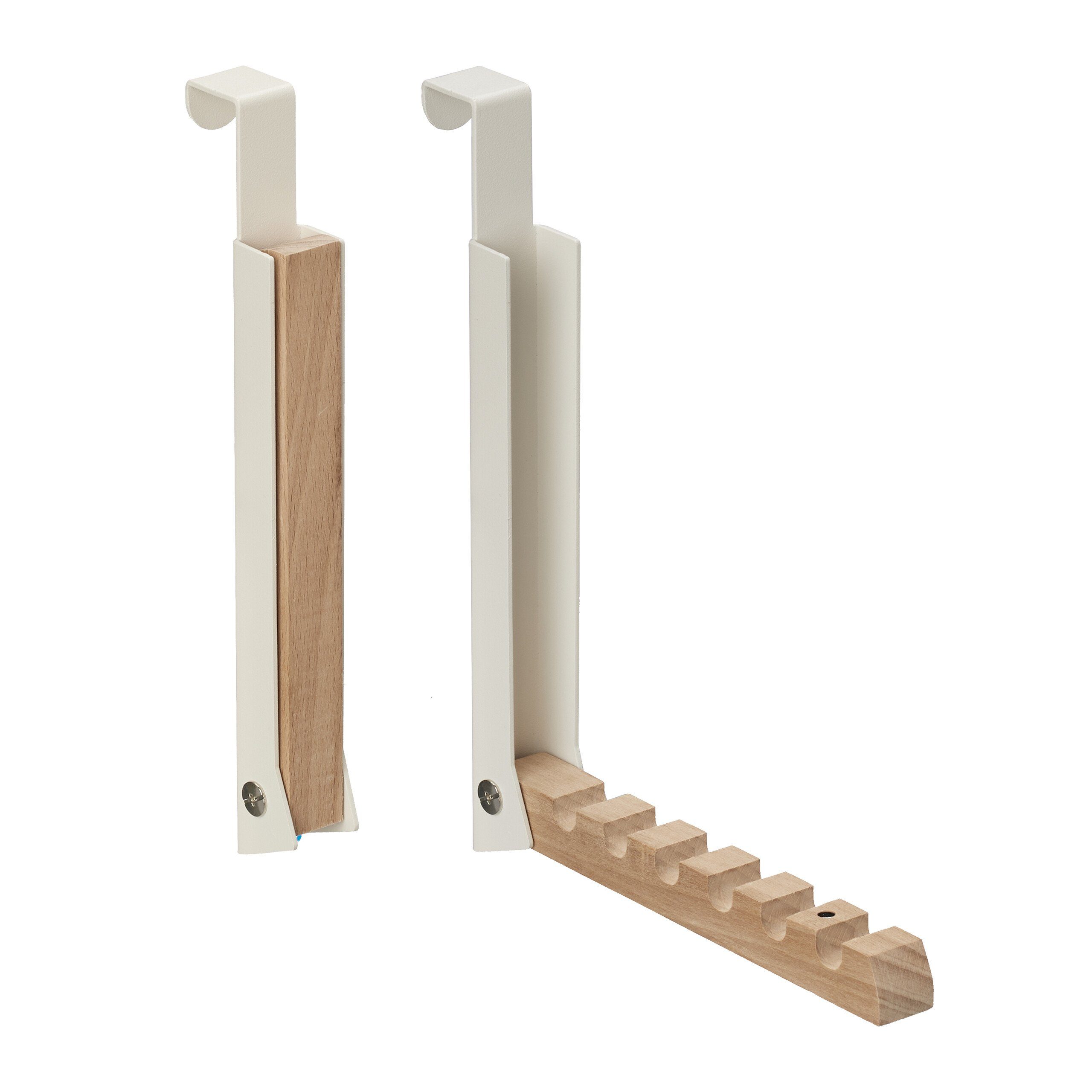 relaxdays Türhaken 2 x Klapphaken creme günstig online kaufen