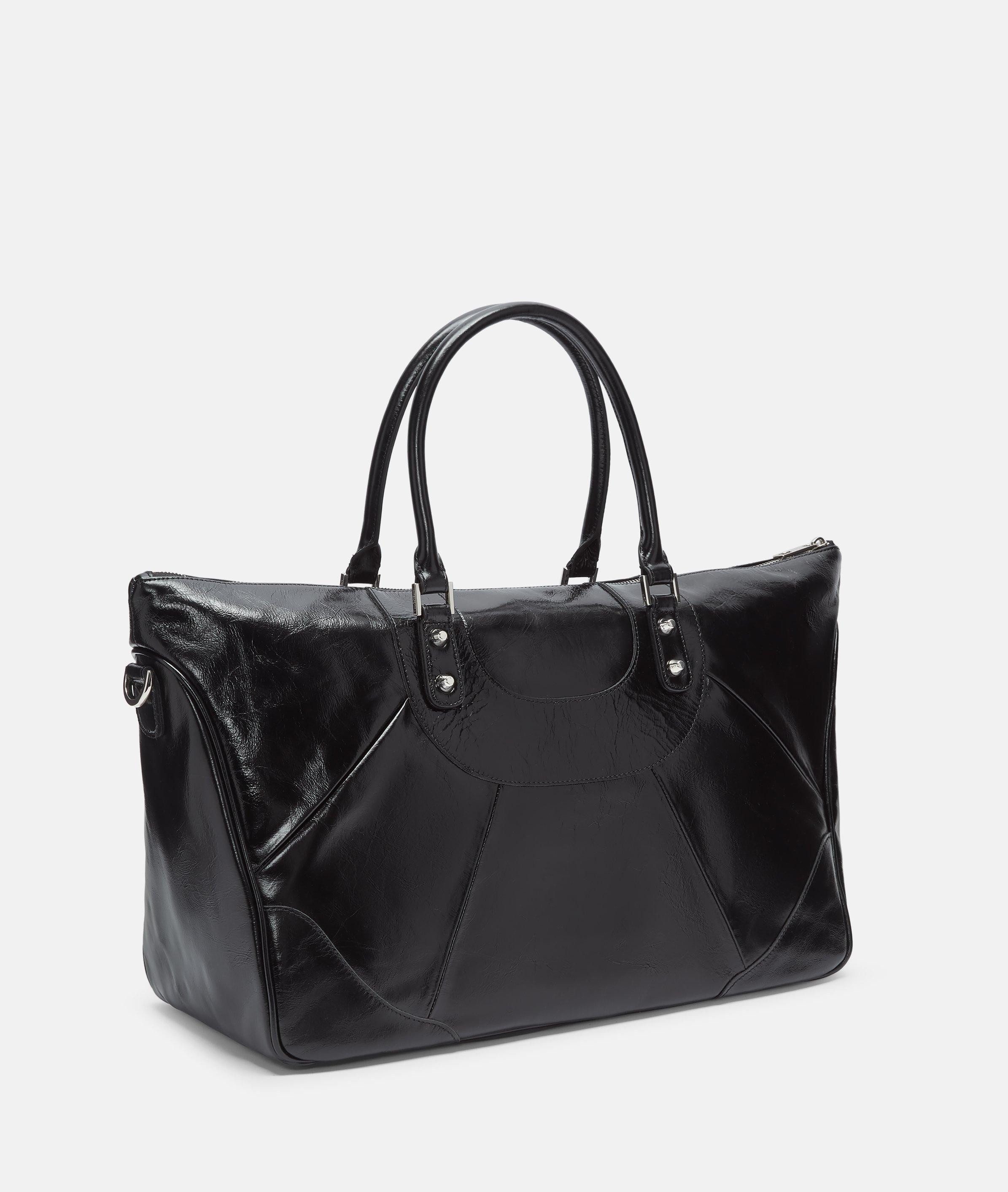 Liebeskind Berlin Schultertasche Archive Esther Satchel XL, Sehr große Tasche aus Rindsleder