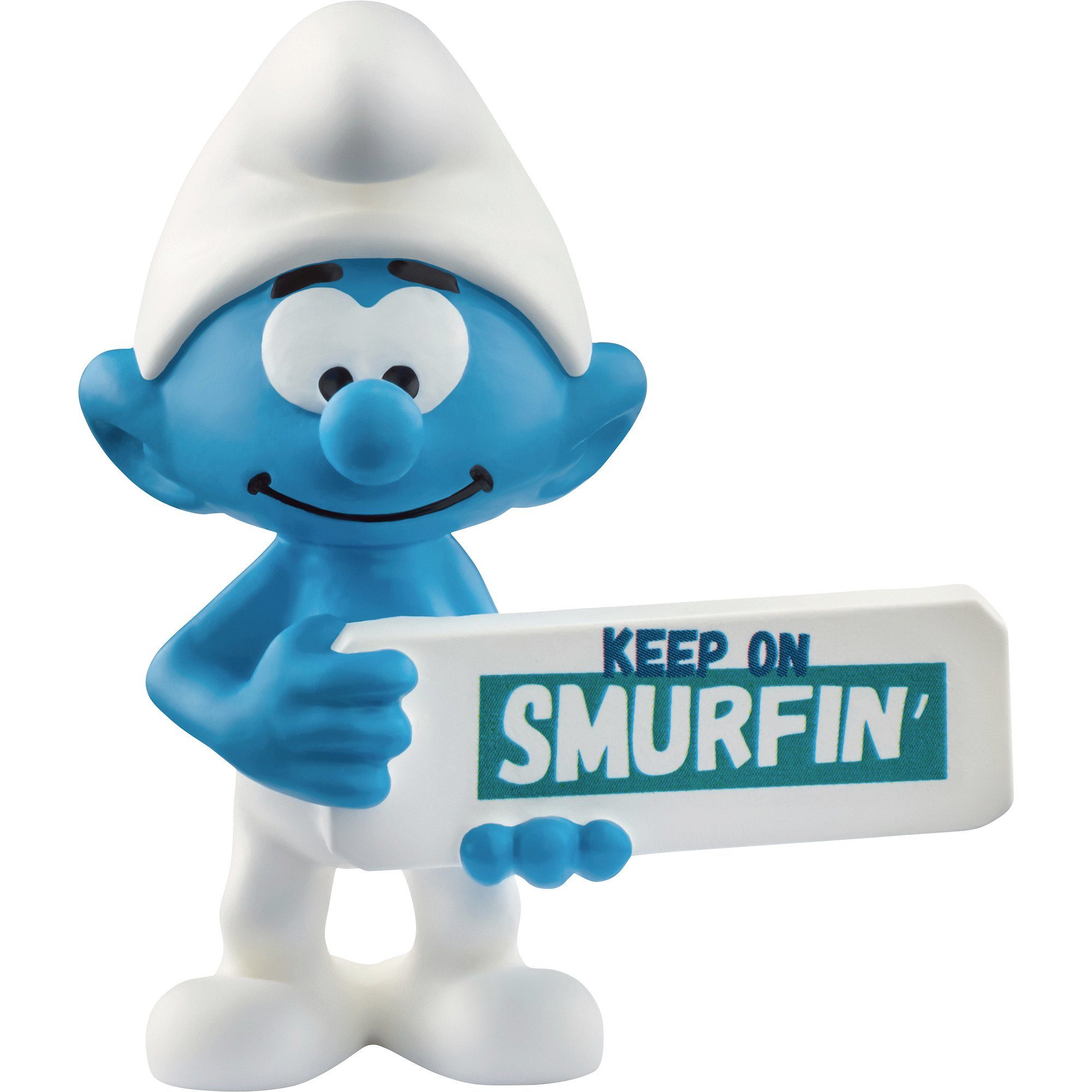 Schleich® Spielfigur Die Schlümpfe Schlumpf Smurfin Schild