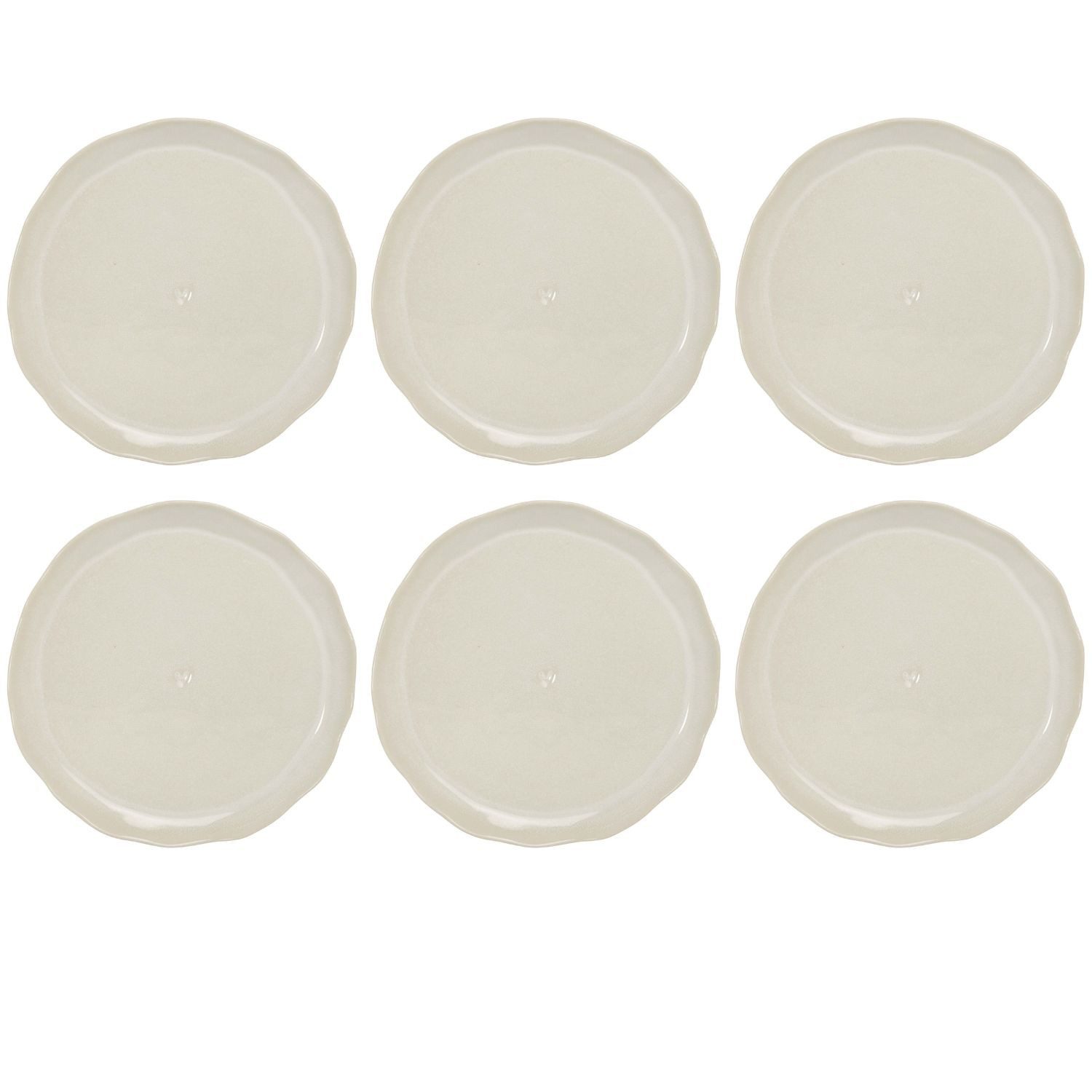 Bastion Collections Speiseteller Clear Heart, Spülmaschinengeeignet, Creme, Clear Heart, ⌀ 26cm, Creme, Clear Heart