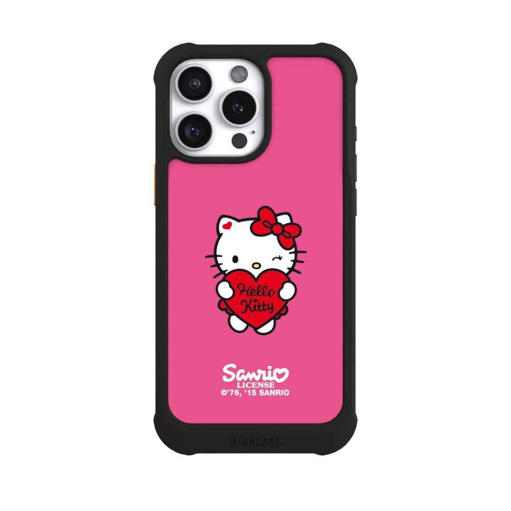 NIVOCASE Handyhülle Hello Kitty Fanartikel Herz Hello Kitty - Sweet Heart, Apple iPhone 16 Pro Max Hülle Stoßfeste Handyhülle