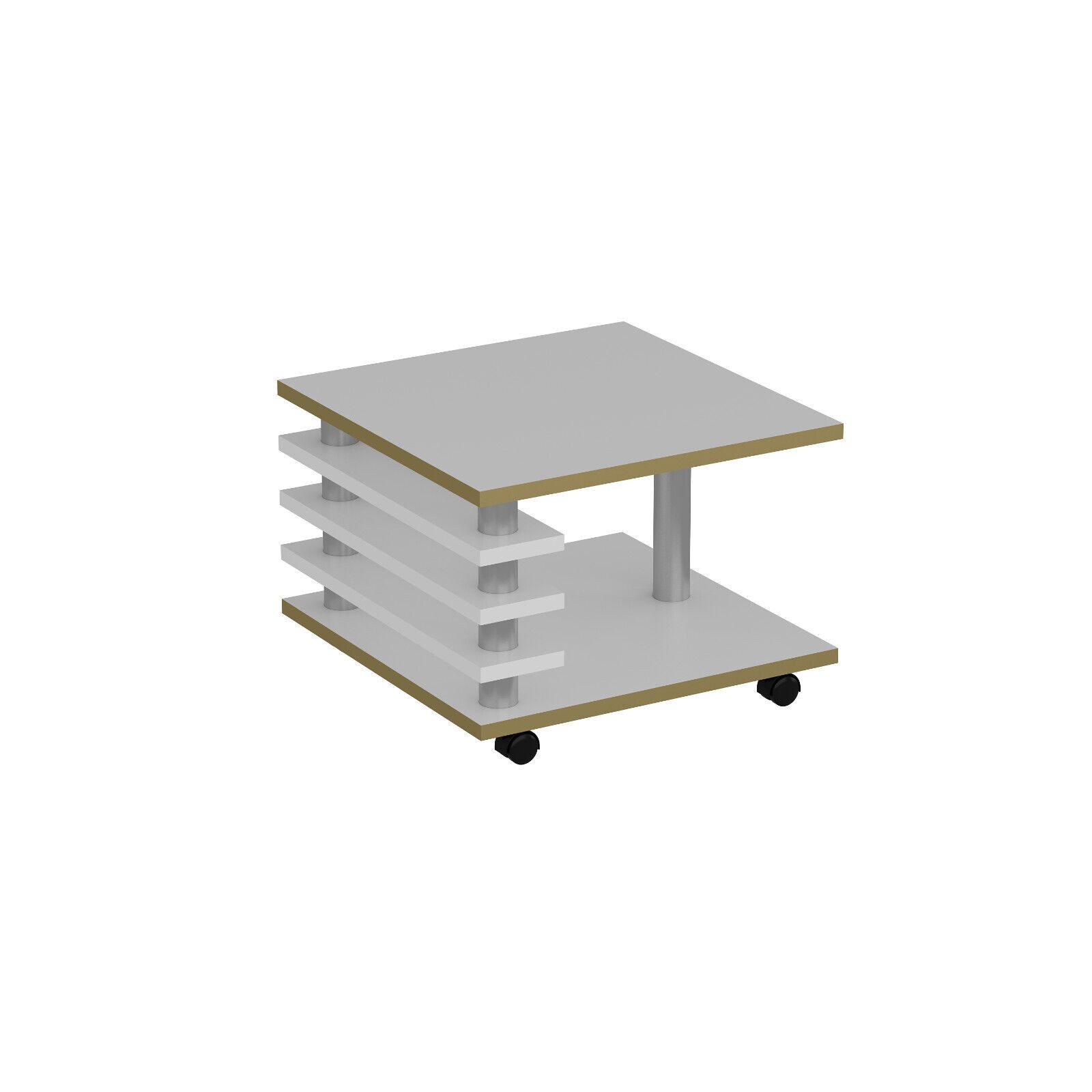Homeline Couchtisch Couchtisch Hochglanz oder matt schwarz-weiß oder Eiche 65x65x44 cm