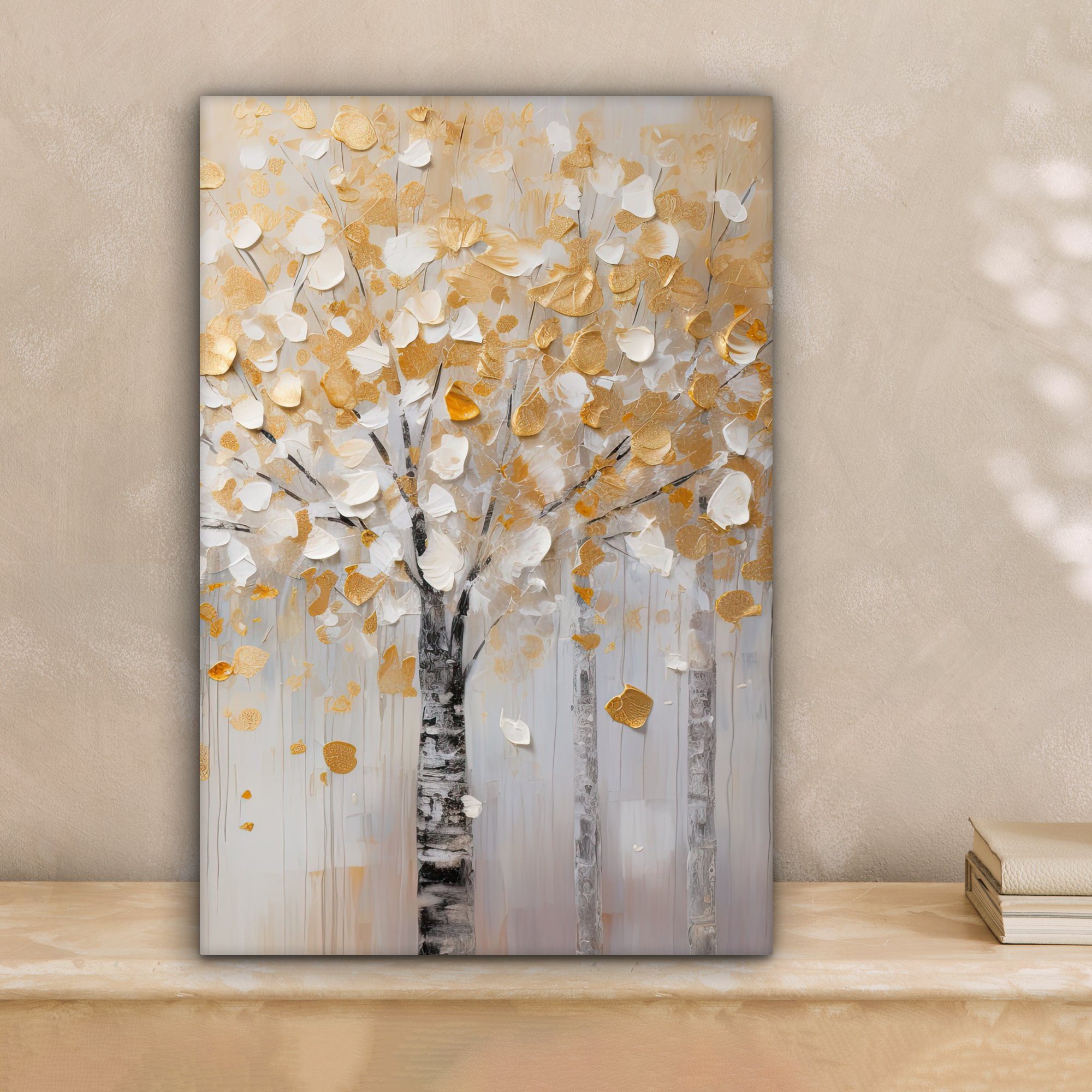 OneMillionCanvasses® Leinwandbild Bäume - Aquarell - Kunst - Natur, Fotodru günstig online kaufen