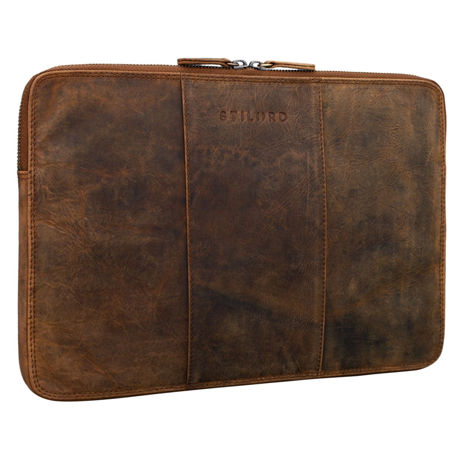 STILORD Laptop-Hülle "Wilson" Laptop Tasche 13,3 Zoll Leder für MacBook Echtleder