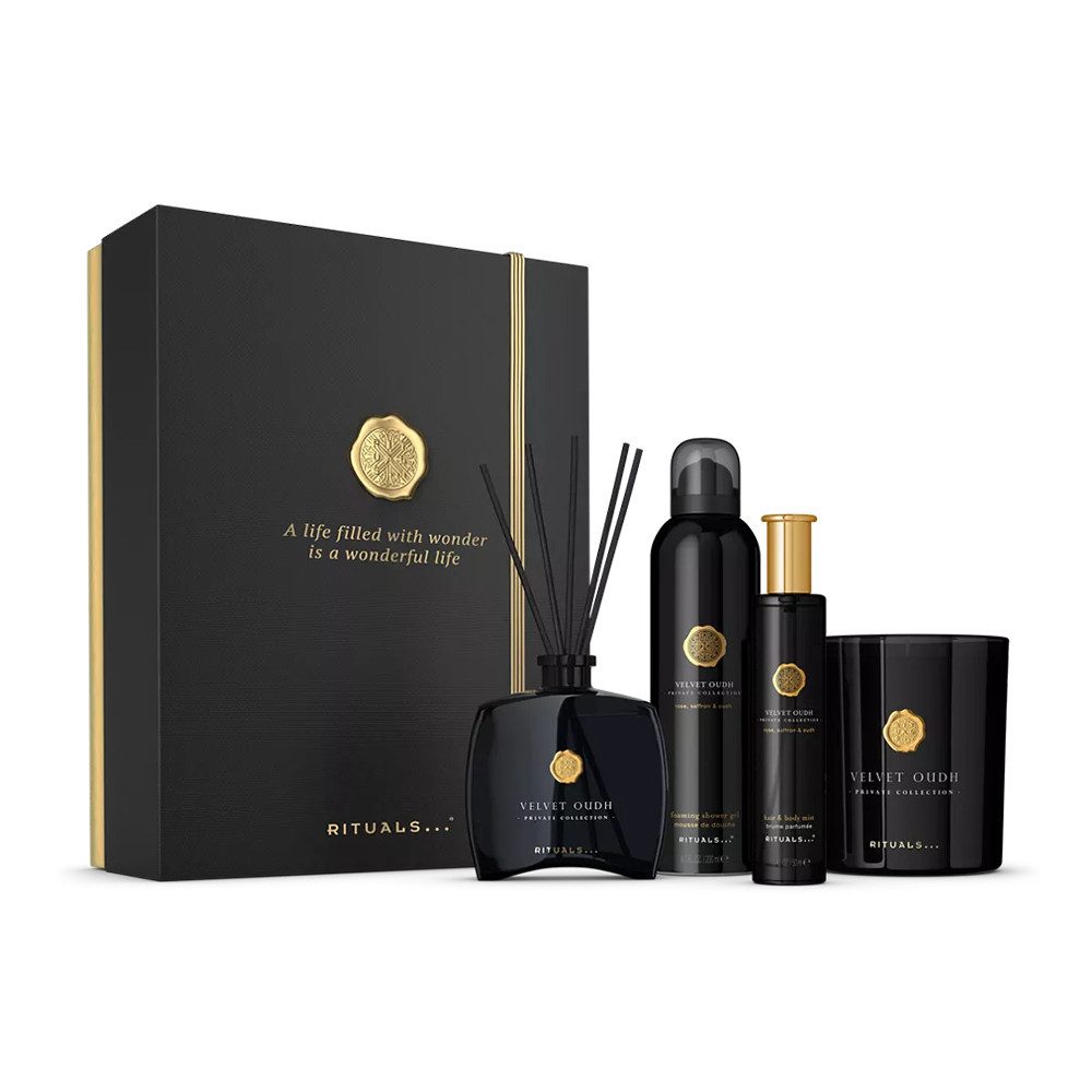 Rituals Pflege-Geschenkset Rituals Private Collection Velvet Oudh 2025, 4-tlg., Intensive Duftkomposition mit orientalischen Noten