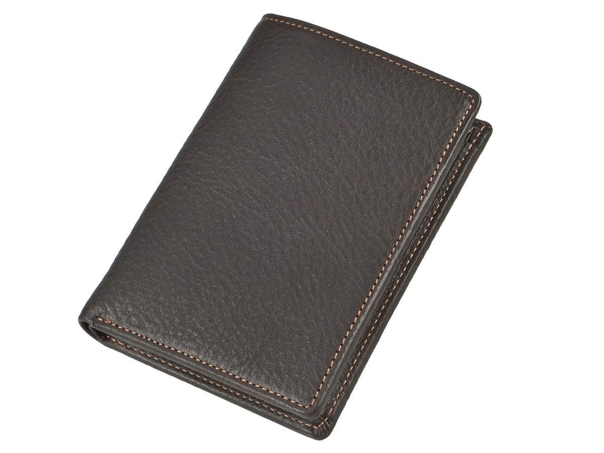 Sonnenleder Geldbörse Weser R Portemonnaie Herren Leder im Hochformat sehr edel, Herrenbörse, Portemonnaie, Hochformat 9x12cm, süddeutsches Leder