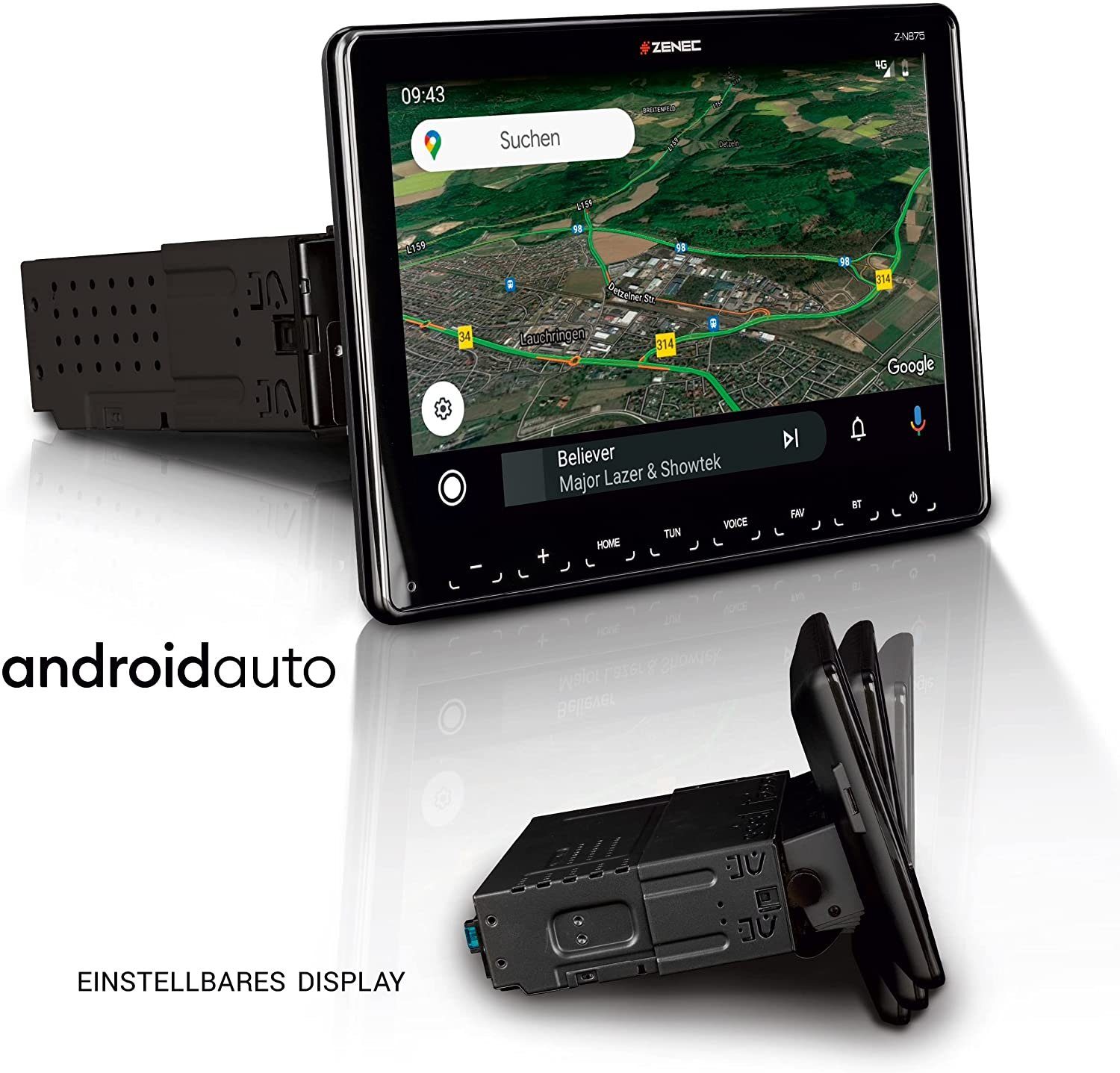 Zenec Zenec Z-N875 1-DIN Moniceiver Autoradio