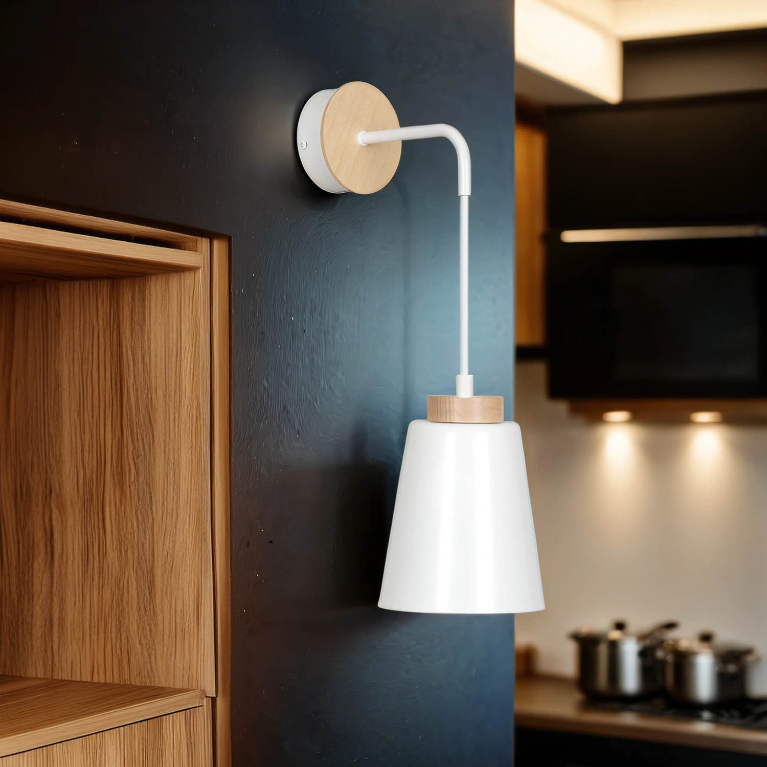 Licht-Erlebnisse Wandleuchte ROGER, ohne Leuchtmittel, Wandlampe günstig online kaufen