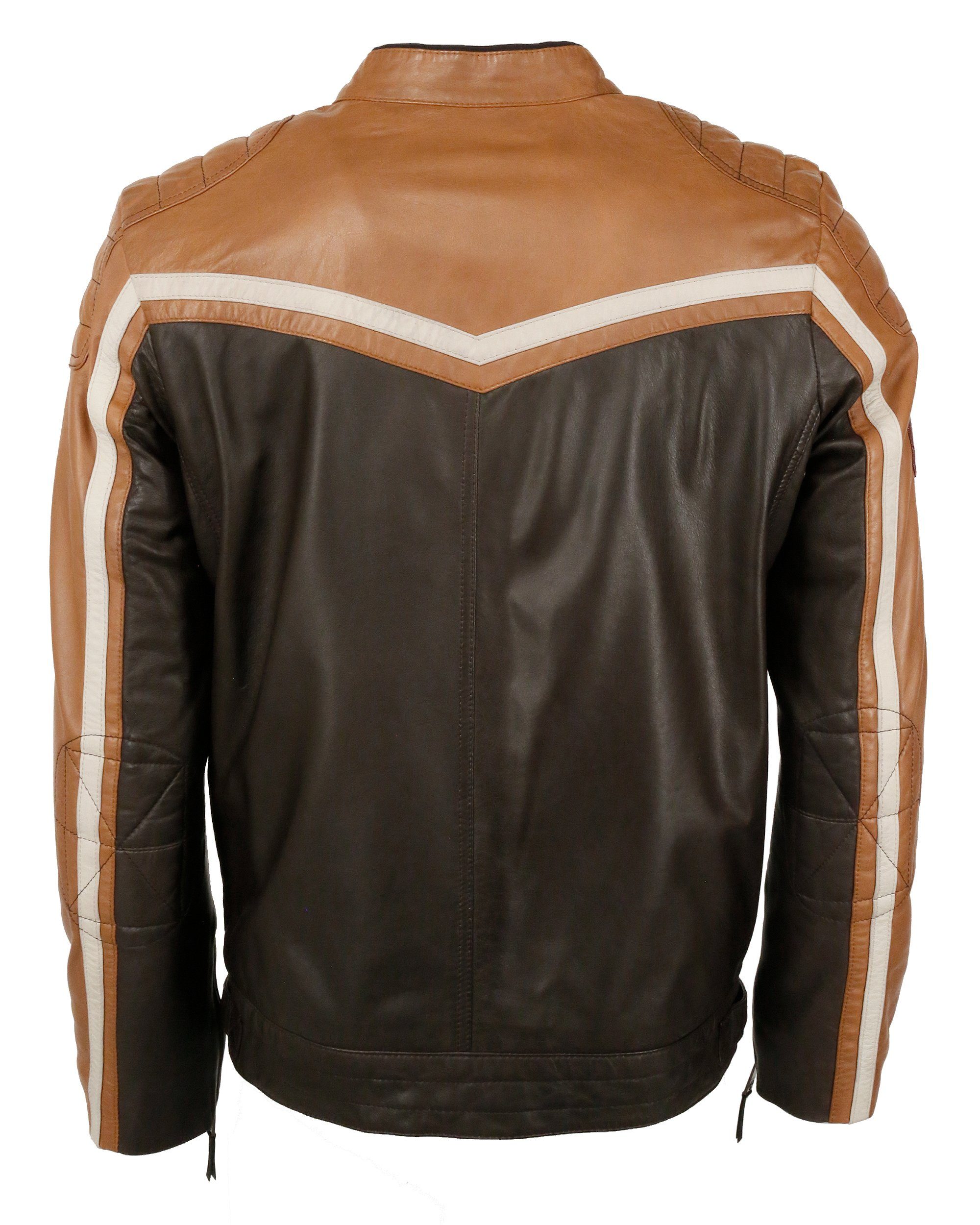 Lederjacke TGJ1005 brown/cognac dark TOP GUN