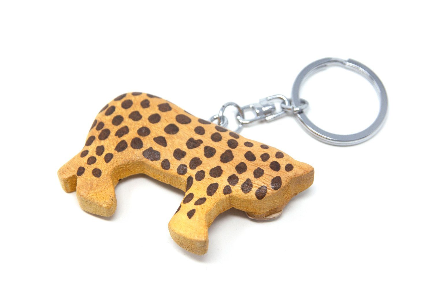 Cornelißen Schlüsselanhänger aus - Holz Schlüsselanhänger Leopard