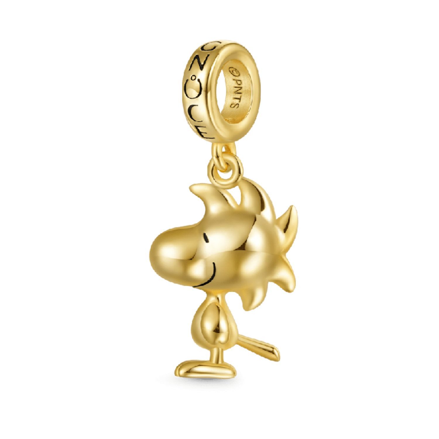 Gnoce Bead Gnoce Charm Woodstock Vogel Snoopy Silber vergoldet IGC065