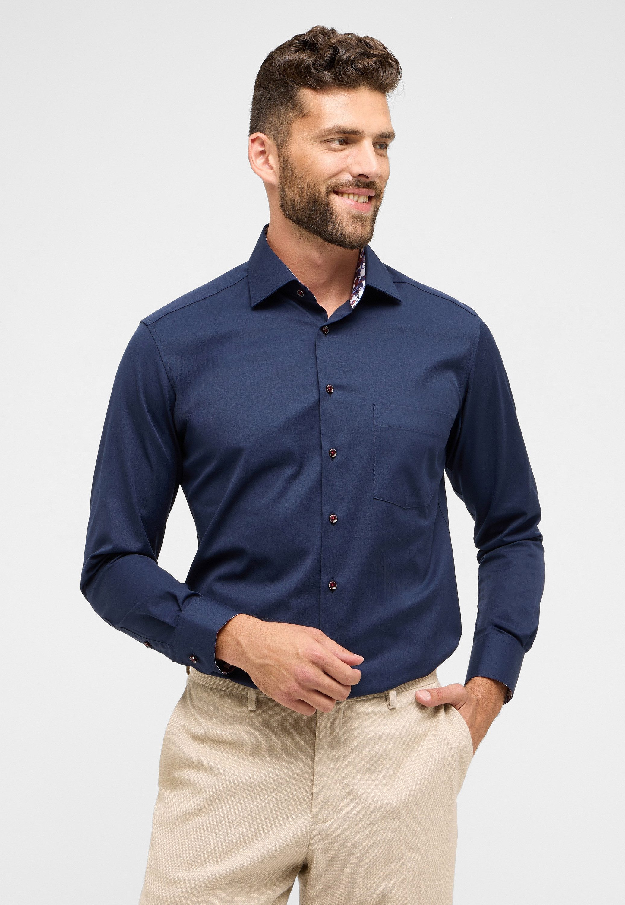 Eterna Langarmhemd MODERN FIT NON IRON günstig online kaufen