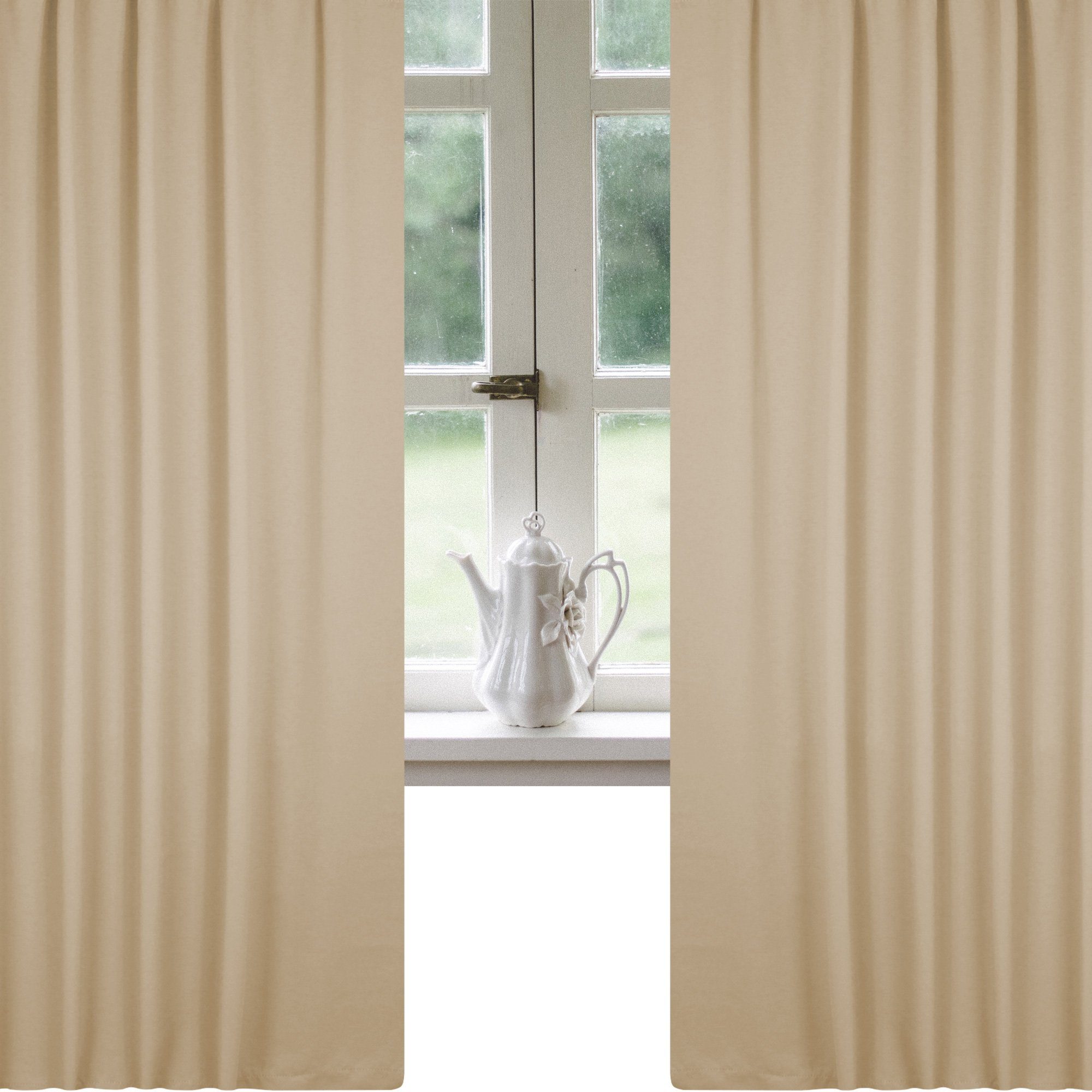Haus und Deko Verdunkelungsvorhang Verdunklungsgardine Blackout Kräuselband Vorhang blickdicht 135 x 245 (1 St), Kräuselband, abdunkelnd, Polyester