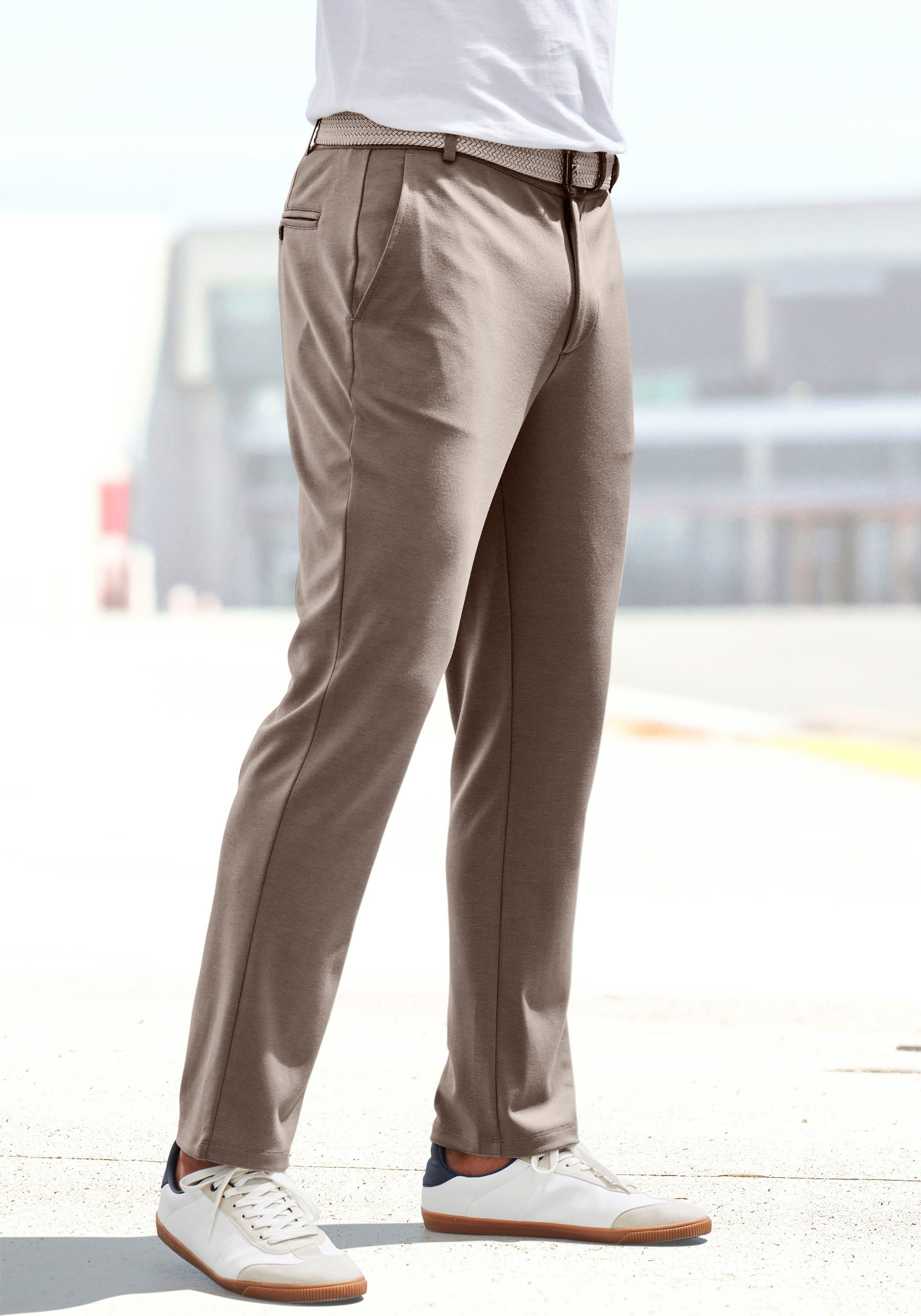 John Devin Stretch-Hose regular-fit bequeme Hose aus elastischer Qualität