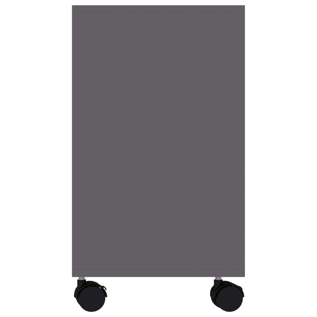 Grau (1-St) Grau cm | Beistelltisch vidaXL 70x35x55 Beistelltisch Holzwerkstoff Grau