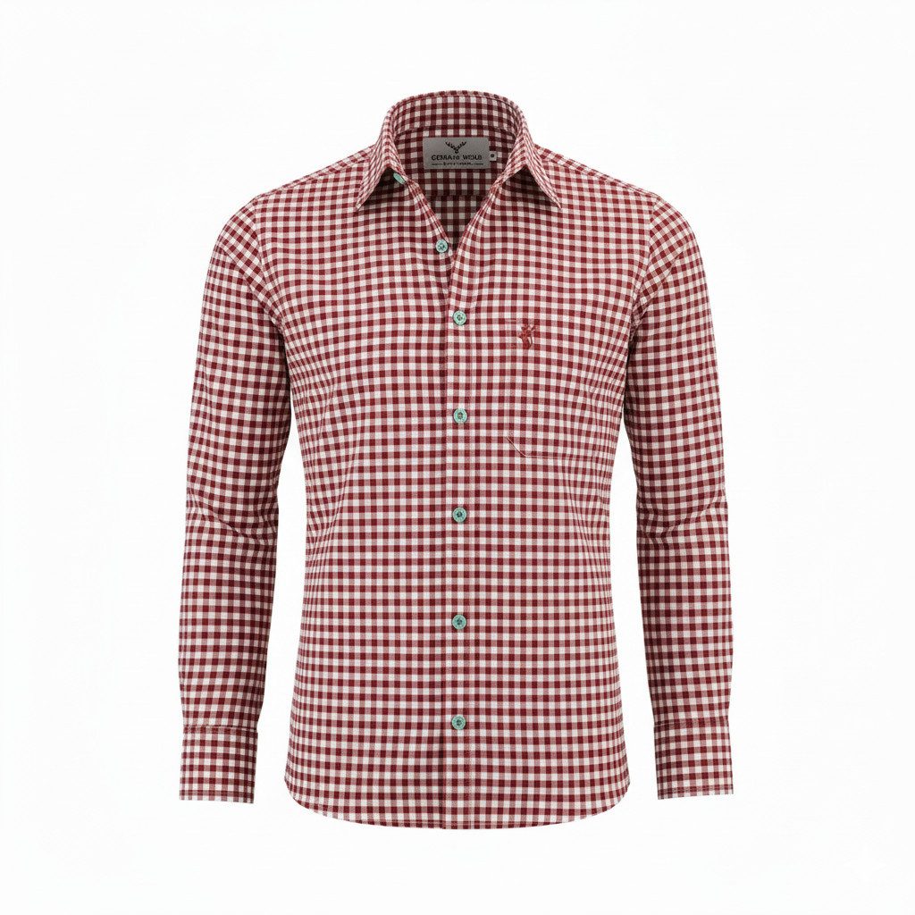German Wear Trachtenhemd GW120x Trachtenhemd Langarm hemd Trachtenmode Hemd
