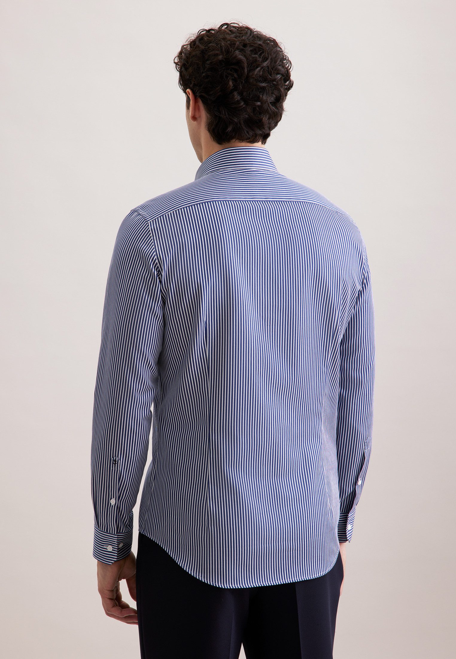 seidensticker Businesshemd Schwarze Rose Slim 1/1 Kentkragen Gestreift günstig online kaufen