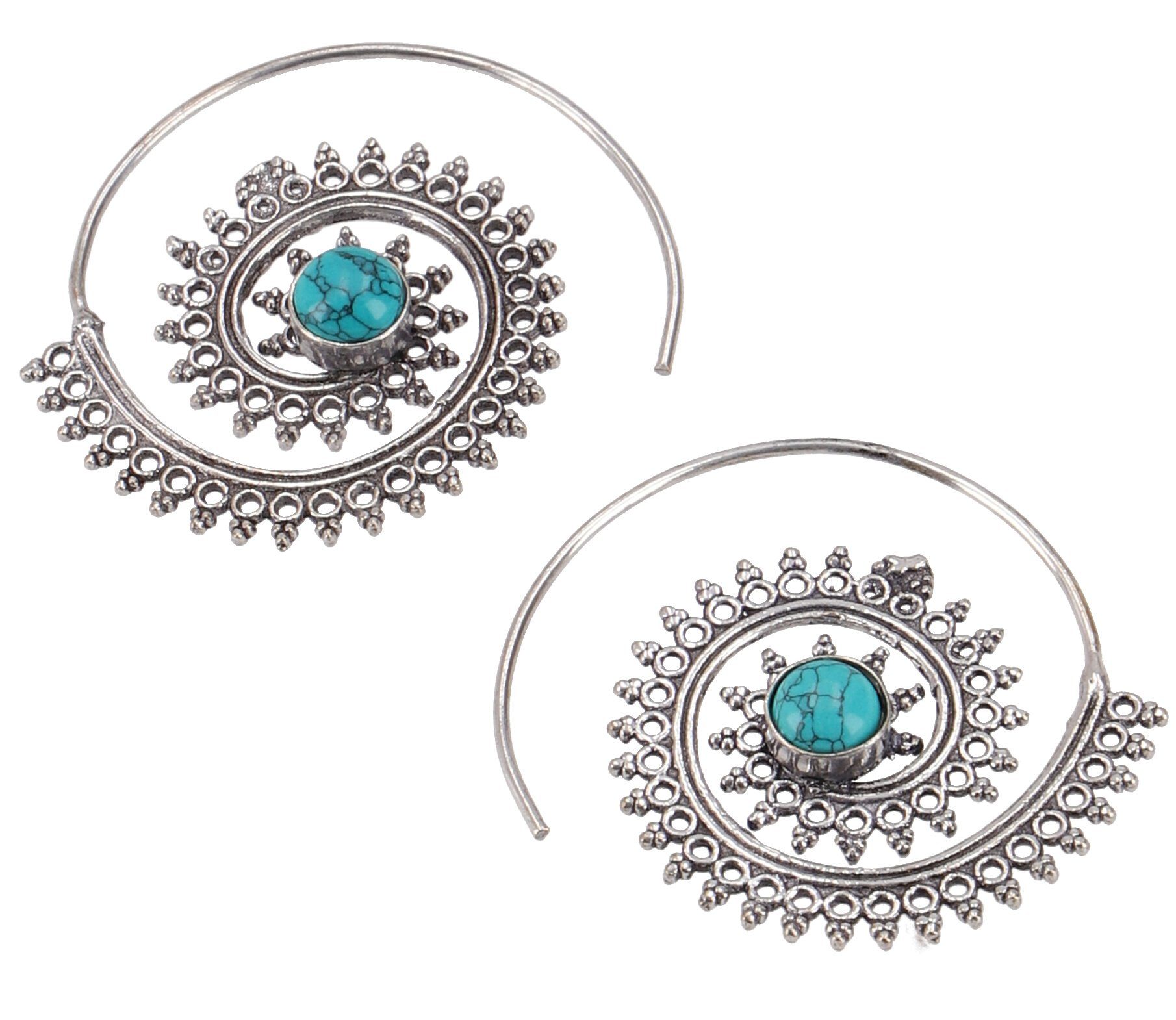 Guru-Shop Paar Ohrhänger Boho Ohrringe aus Messing, Tribal.. günstig online kaufen