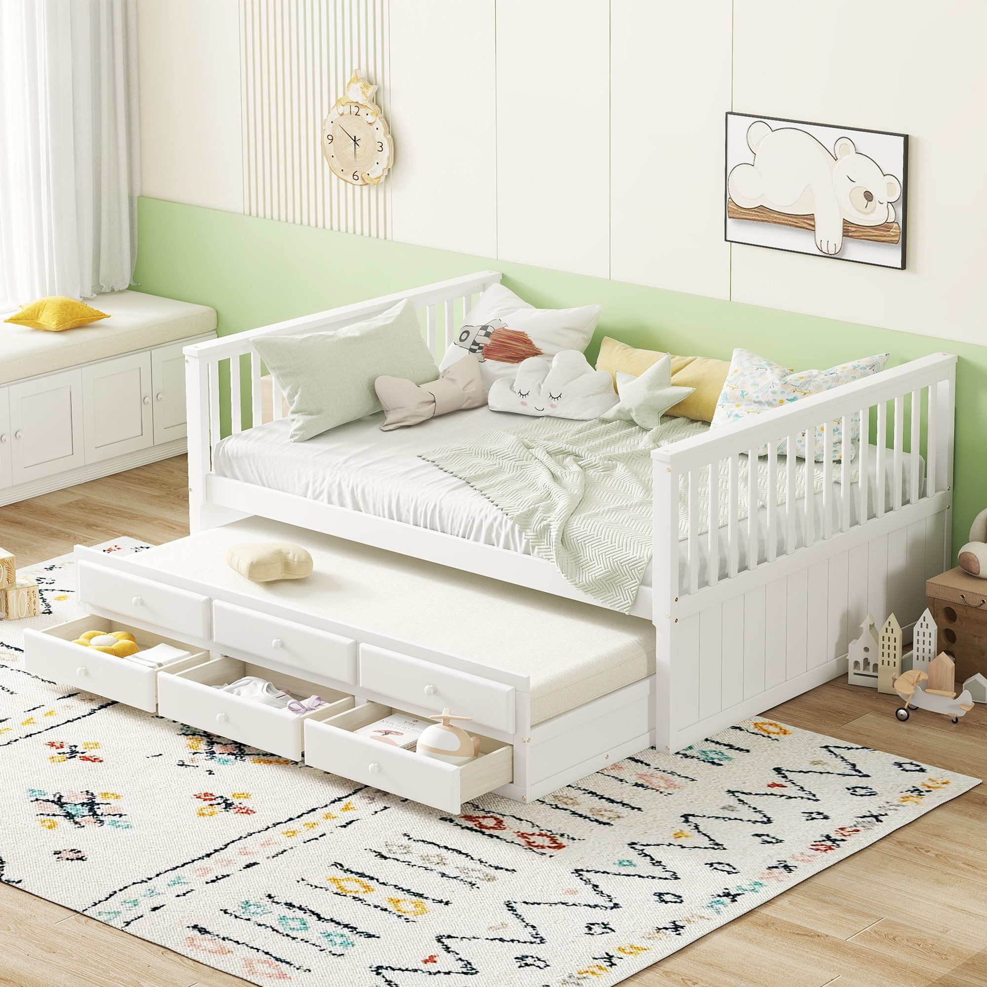 HAUSS SPOLE Holzbett 140x200/90x190cm Kinderbett mit günstig online kaufen