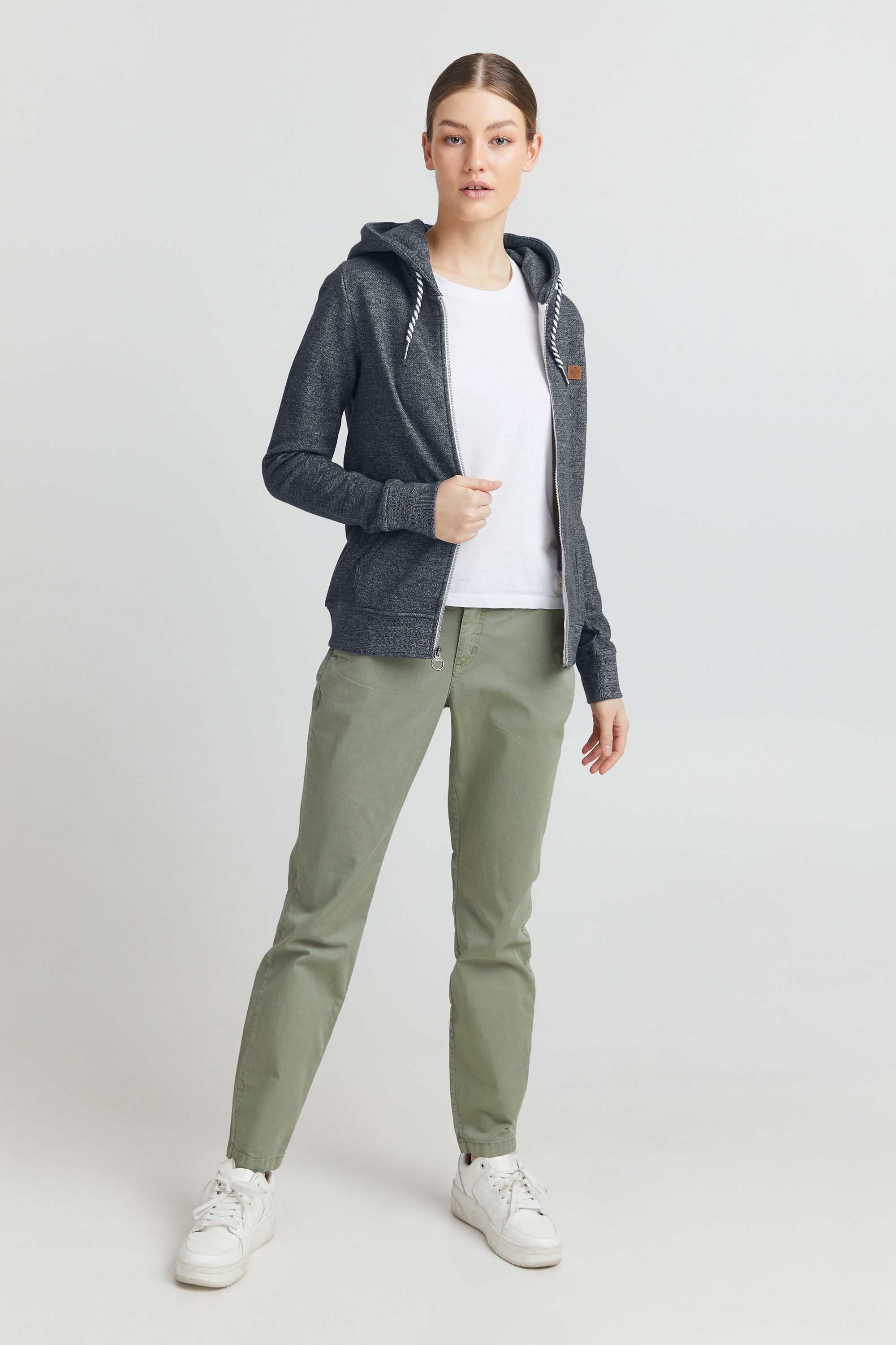 OXMO Kapuzensweatjacke OXCelia Sweatshirtjacke mit Kapuze günstig online kaufen