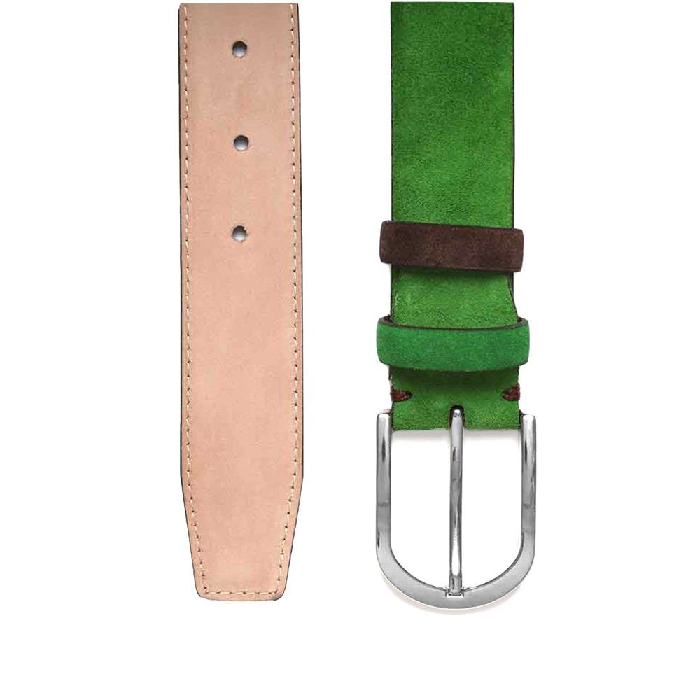 BGENTS Ledergürtel Veloursledergürtel mit Sattlerstich-Detail und günstig online kaufen