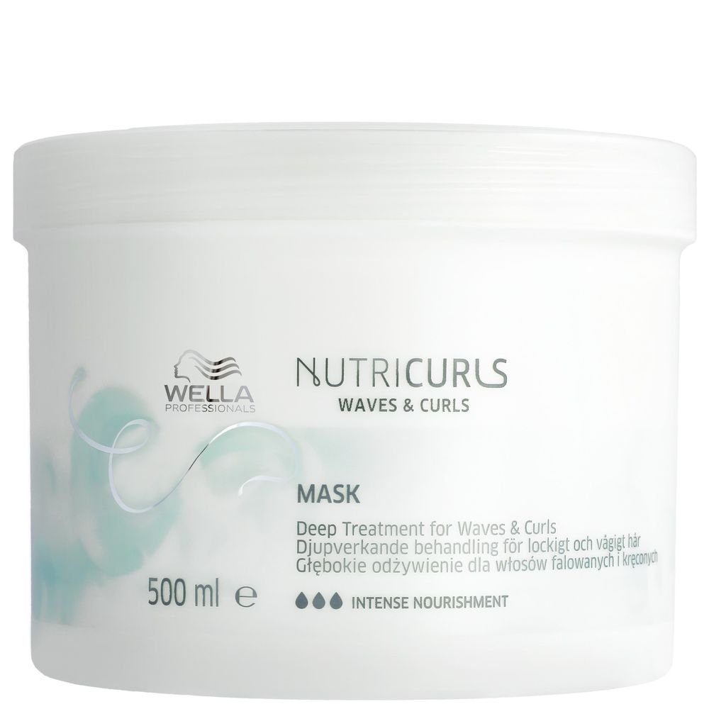 500 Nutricurls Wella Wella Mask welliges Haarmaske Locken für Professionals Professional Haar ml und