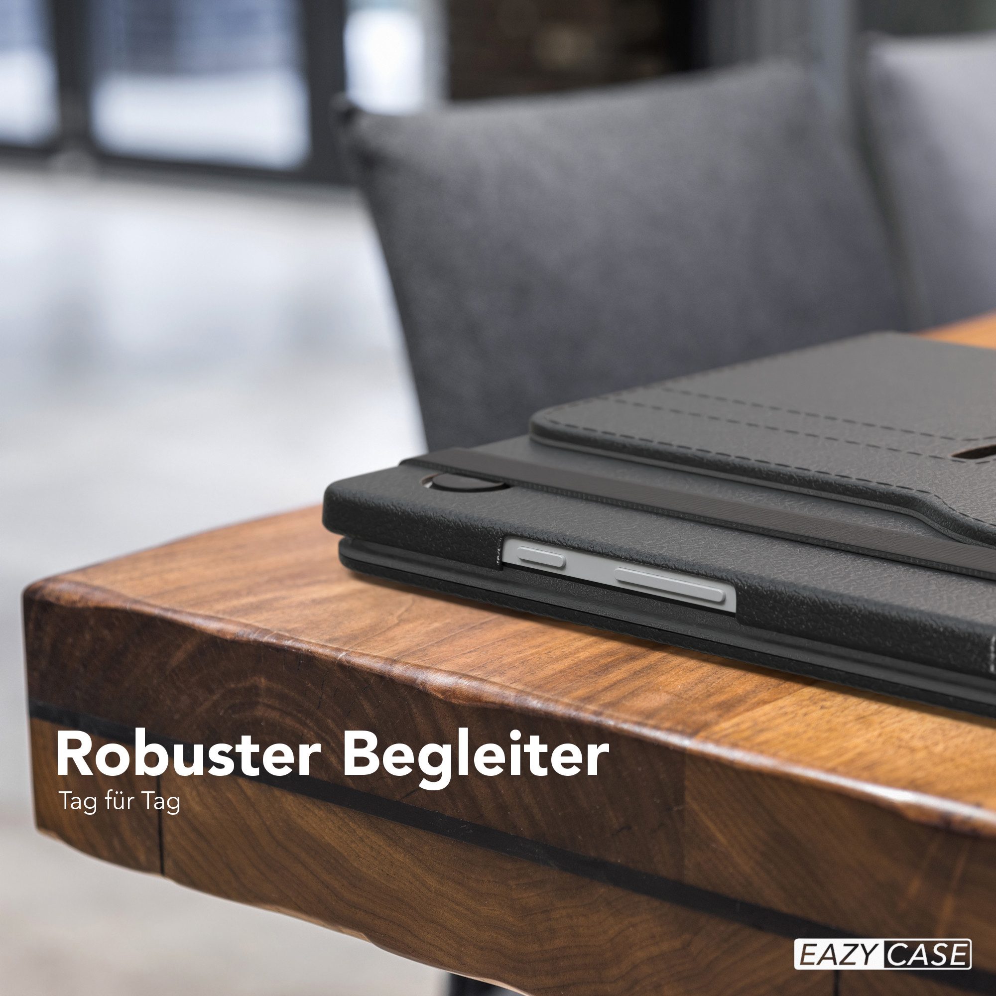EAZY CASE Tablet-Hülle Rotation Case für Samsung Galaxy Tab A8 10.5 LTE 10,5 Zoll, Hülle 360° drehbar mit Standfunktion Etui Anti-Kratz Tasche Schwarz – Bild 2 von 5