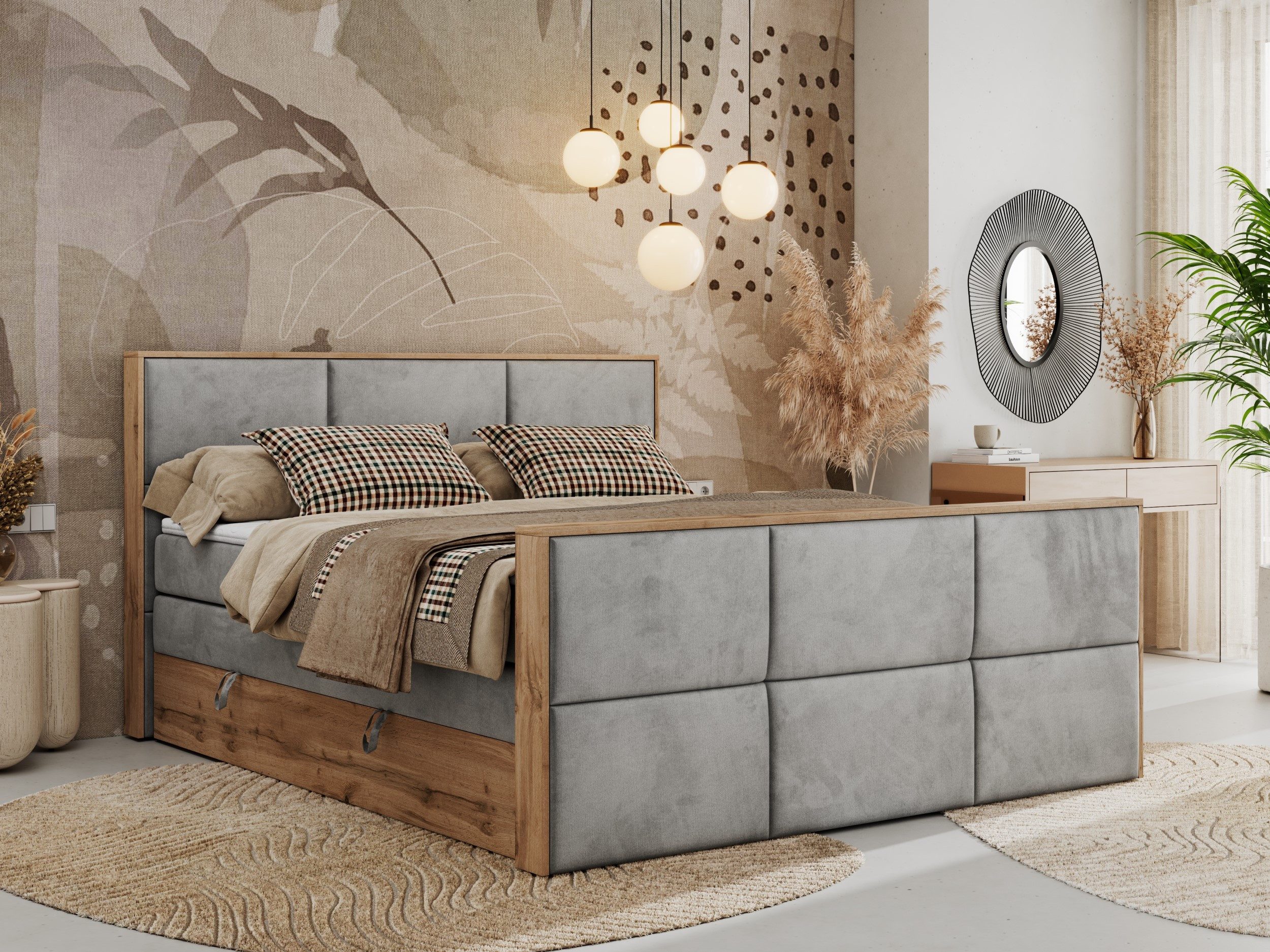 MKS MÖBEL Boxspringbett ALBERO 2 KING günstig online kaufen