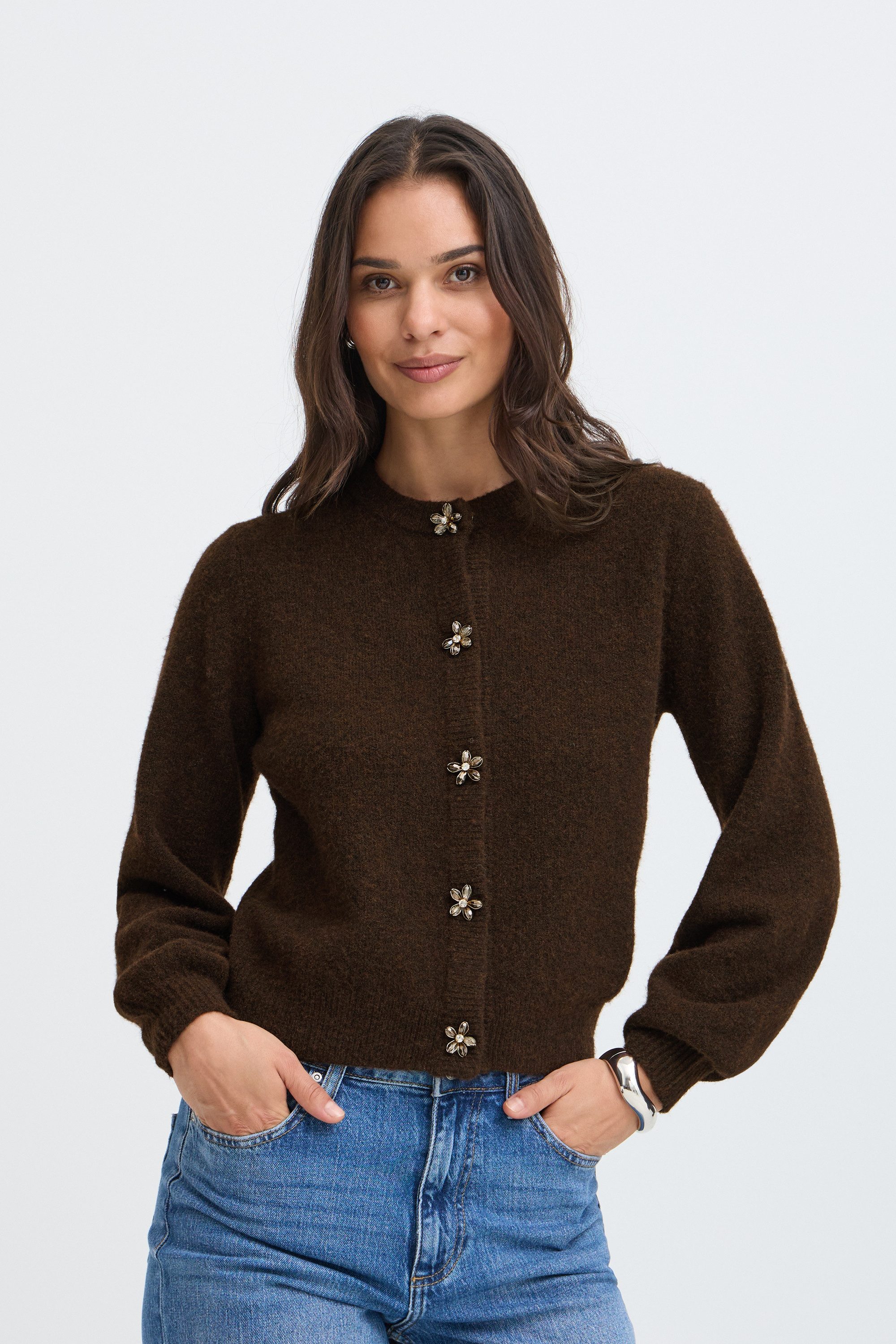 b.young Cardigan Kurzarm-Bluse BYOMEA