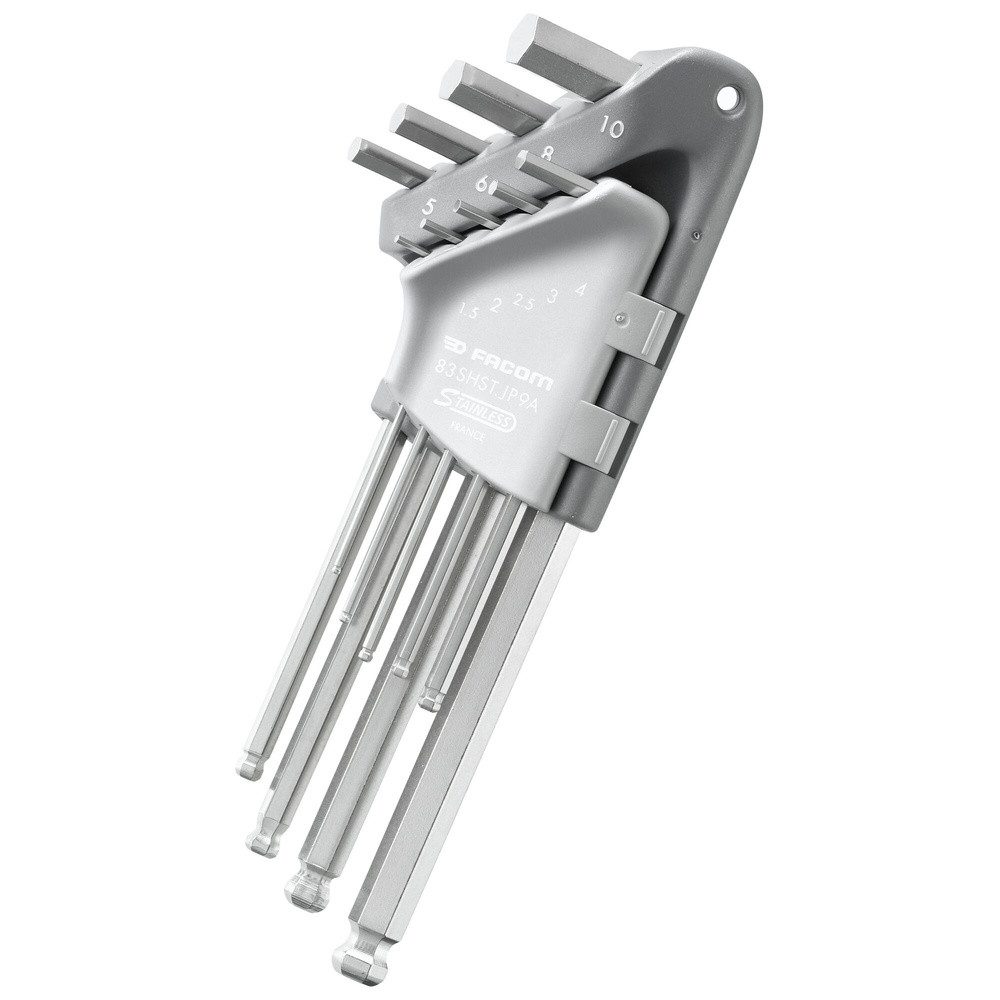 Facom Schraubendreher Facom 83SHST.JP9A Innen-Sechskant Winkelschraubendreher-Set 1.5 mm, 2