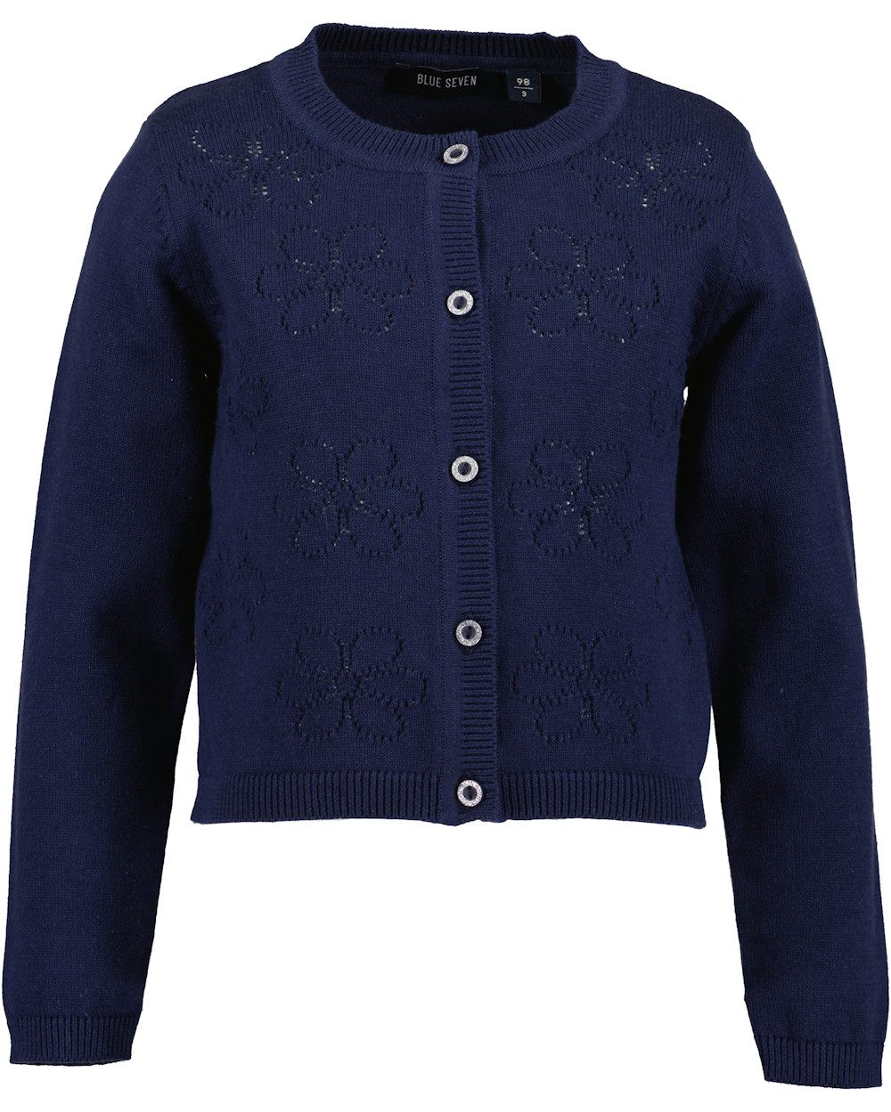 Blue Seven Strickjacke Blue Seven Mädchen Strickjacke Blume ultramarin blau (1-tlg., kein Set)