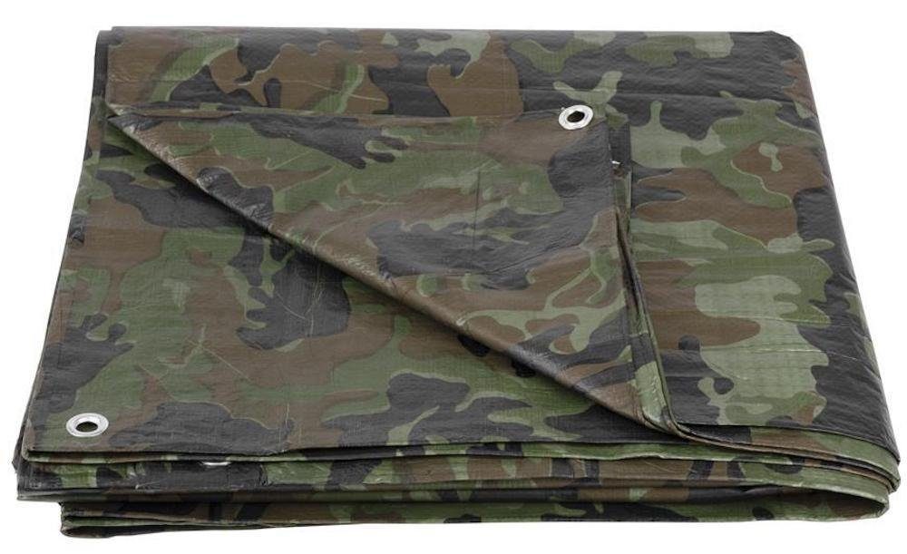 Abdeckplane Camouflage – 1,8 X 2,4 M – Wasserdicht, Wetterfest – Für Garten, Lager, Camping