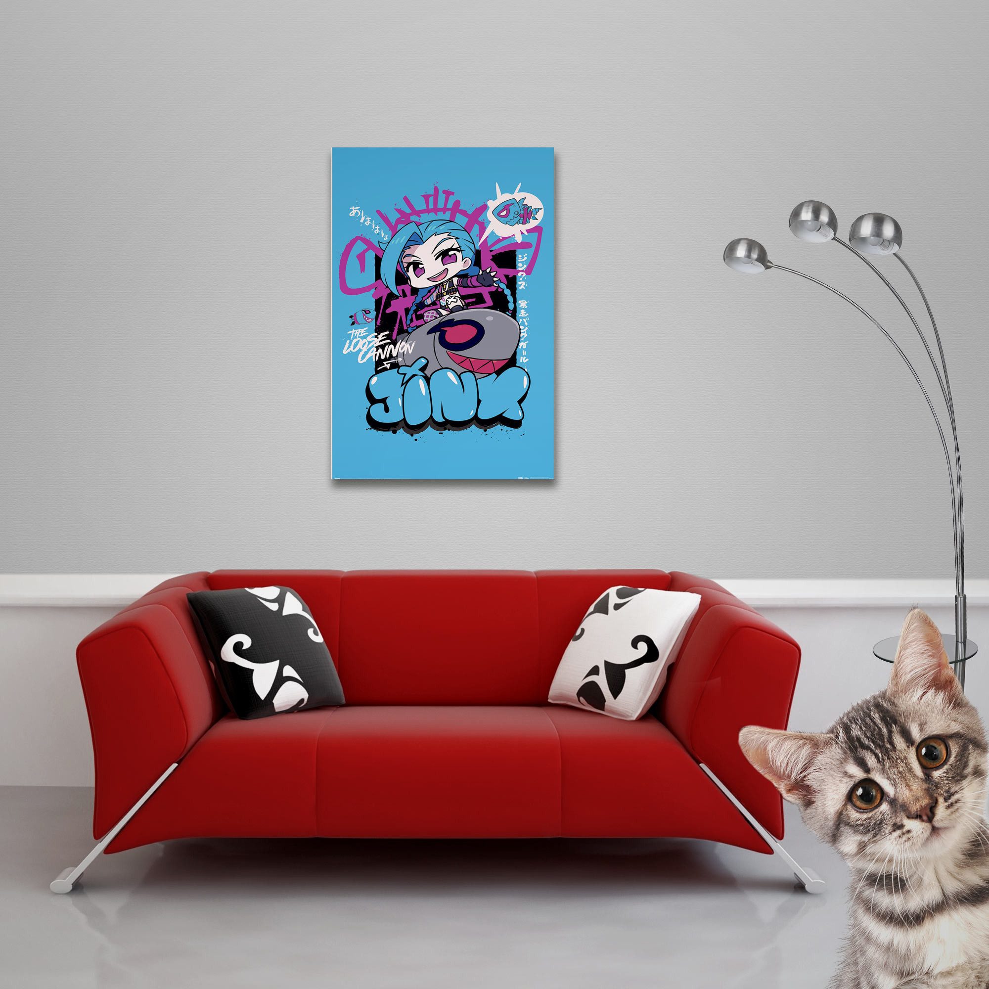 Poster League of Legends - Chibi Jinx - Poster 61x91,5 cm