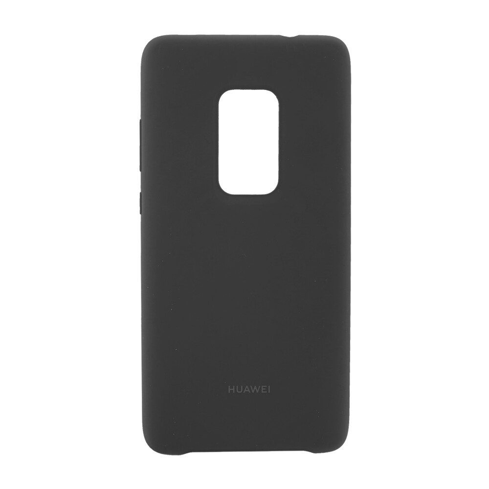 Huawei Handytasche Original Silikon Handyhülle für Huawei Mate 20 Schwarz 51992615 (Silikonhülle)