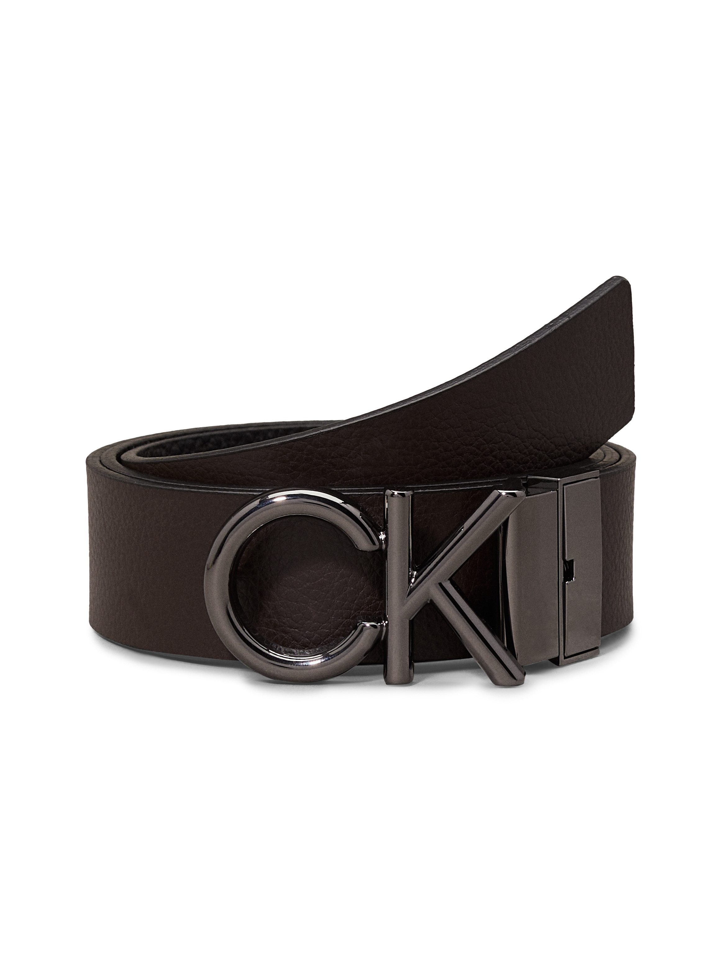 Calvin Klein Ledergürtel ADJ/REV CK METAL BOMBE PB 35MM mit CK-Logoschließe günstig online kaufen