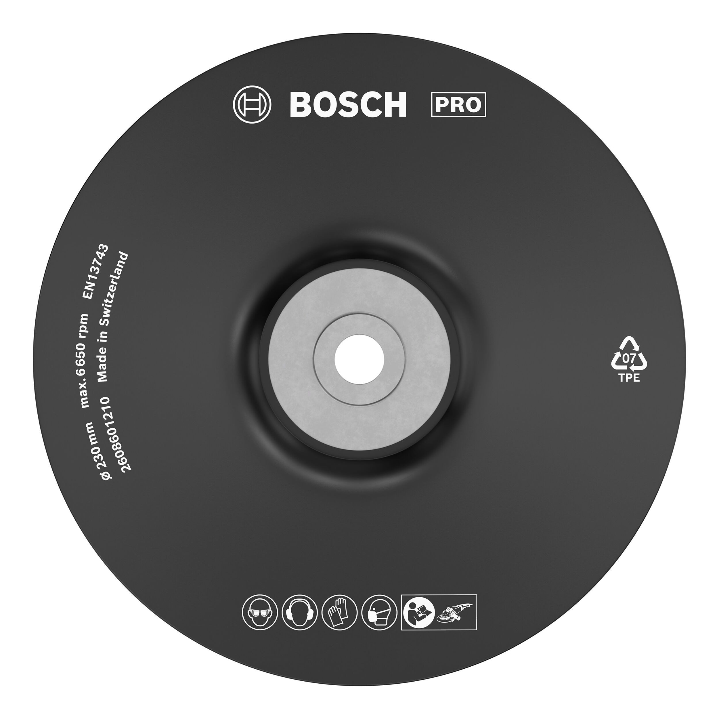 BOSCH Stützteller Pro Backing Pad, ø 230 mm, Backing Pad weich, M14, weich