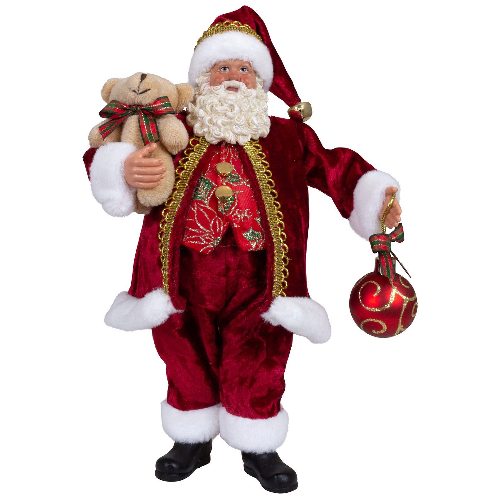 Christmas Paradise Weihnachtsmann Deko Figur 28 cm (Weihnachtsdeko, 1 St., stehend), rot