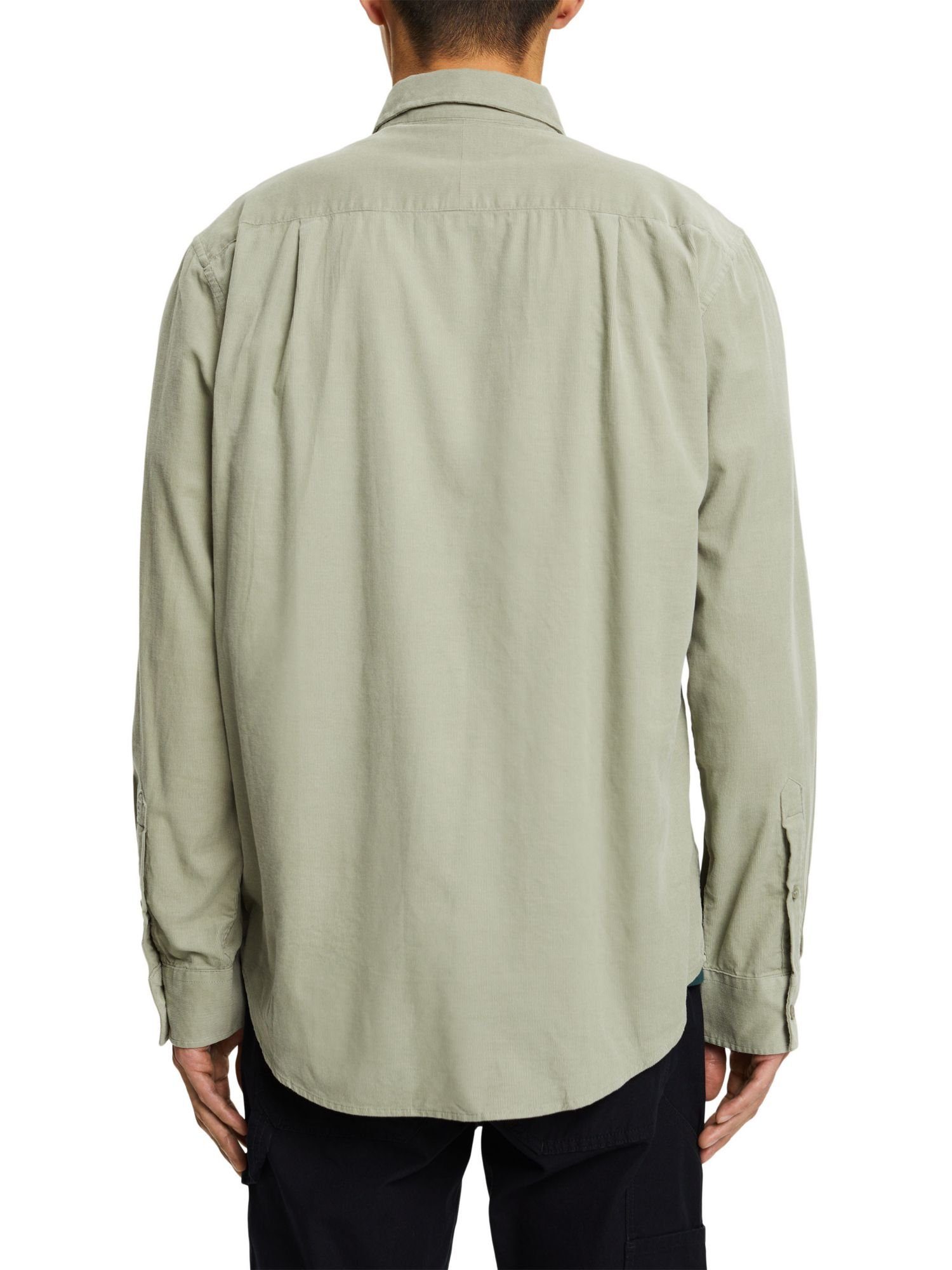 Hemd DUSTY Langarmhemd Baumwolle Esprit Cord, 100% GREEN aus